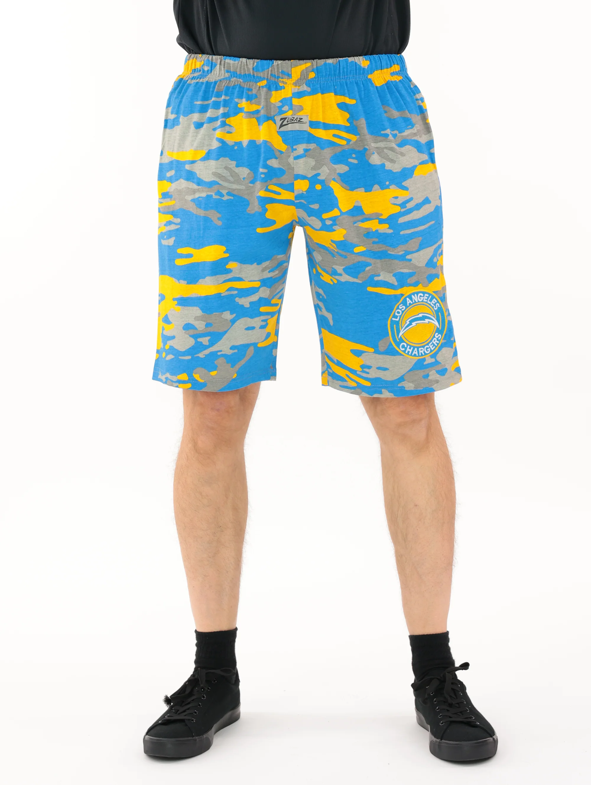 Zubaz NFL Adult Unisex Z88 Embroidered Alt Camo Shorts, Los Angeles Chargers - Image 21