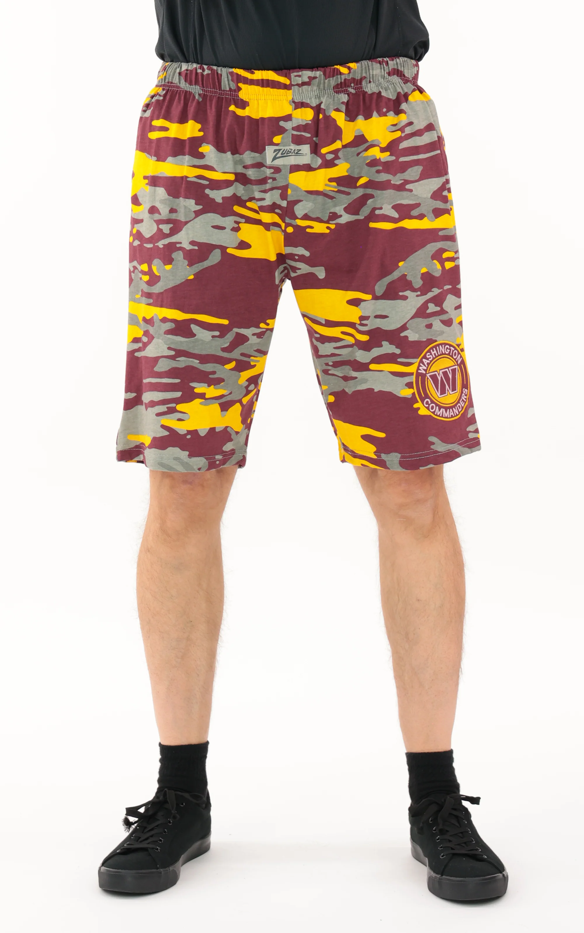 Zubaz NFL Adult Unisex Z88 Embroidered Alt Camo Shorts, Washington Commanders - Image 48