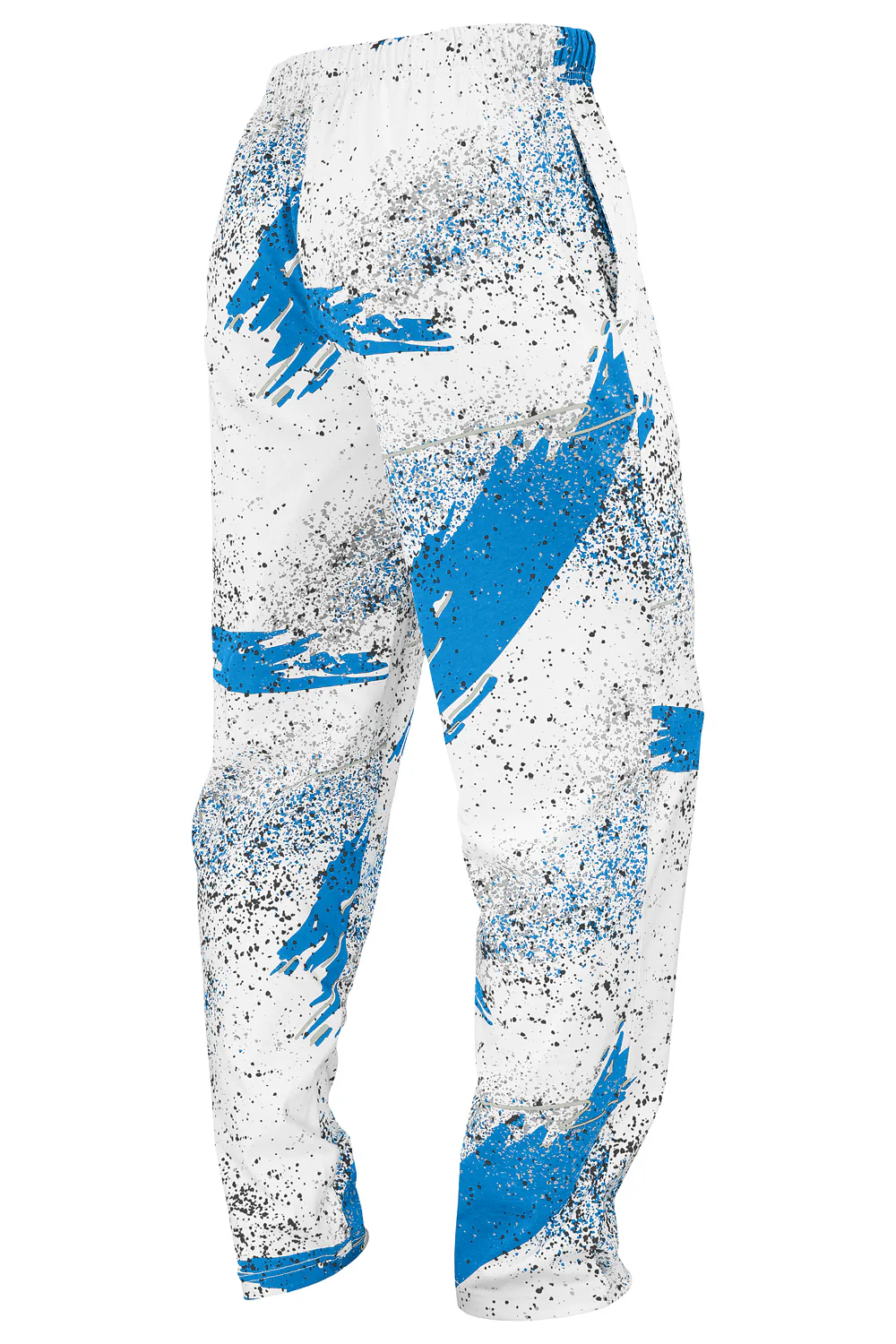 Zubaz NFL Adult Unisex Z88 Embroidered Confetti 3 Color Pants, Detroit Lions - Image 2