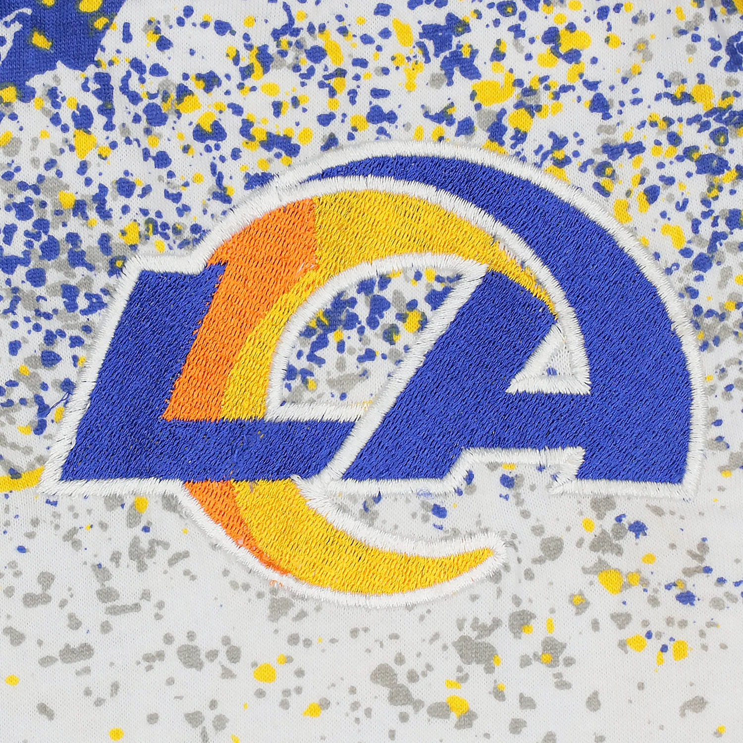 Zubaz NFL Adult Unisex Z88 Embroidered Confetti 3 Color Pants, Los Angeles Rams - Image 3
