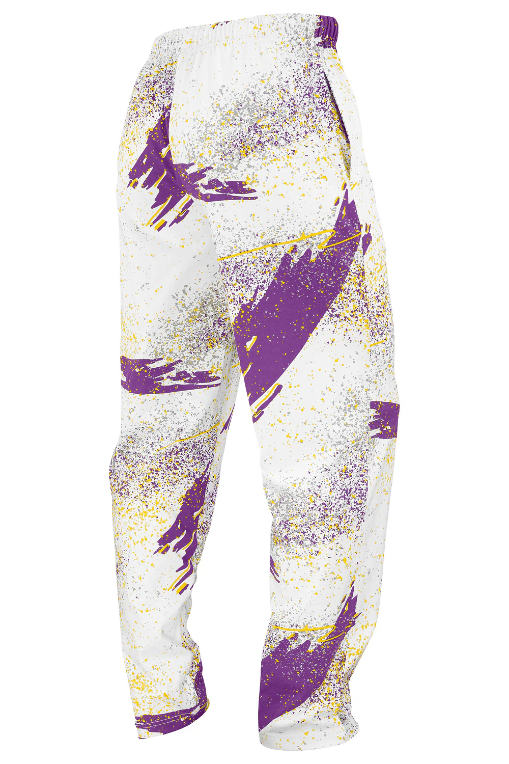 Zubaz NFL Adult Unisex Z88 Embroidered Confetti 3 Color Pants, Minnesota Vikings - Image 2