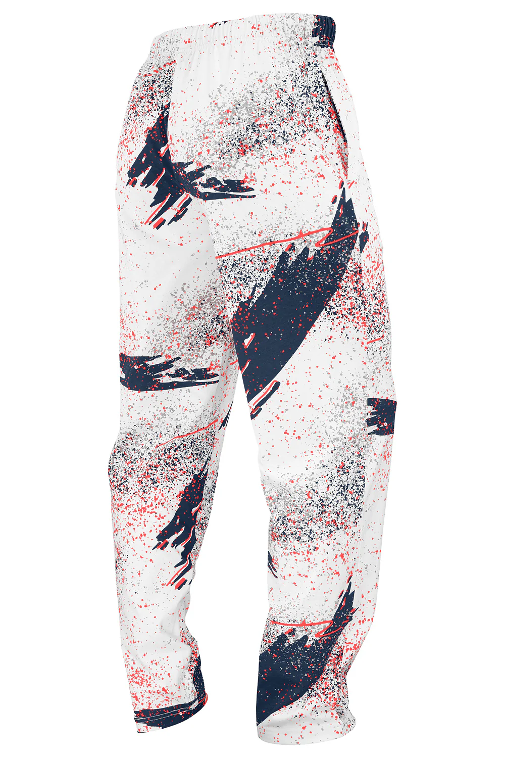 Zubaz NFL Adult Unisex Z88 Embroidered Confetti 3 Color Pants, New England Patriots - Image 2