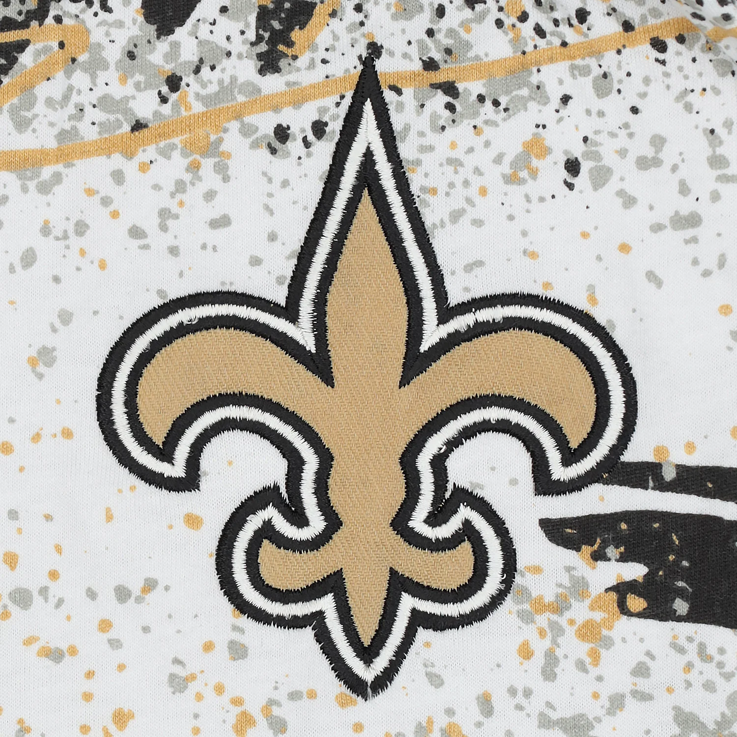 Zubaz NFL Adult Unisex Z88 Embroidered Confetti 3 Color Pants, New Orleans Saints - Image 3