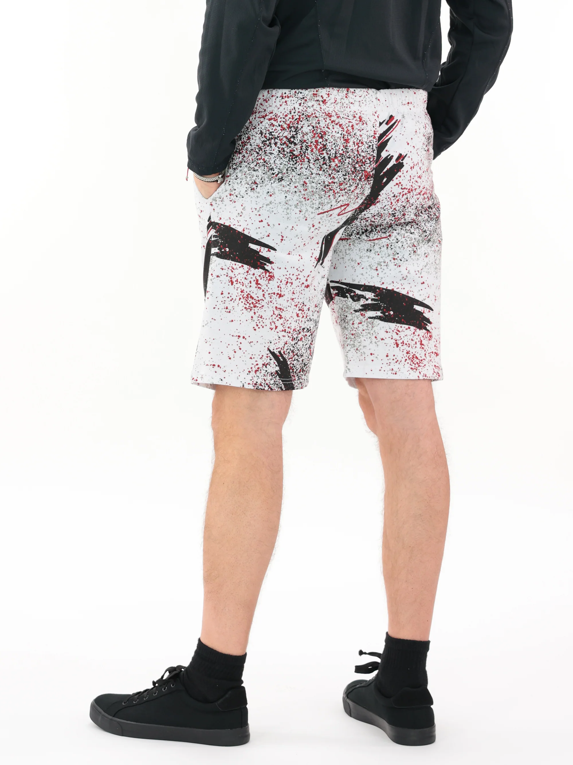Zubaz NFL Adult Unisex Z88 Embroidered Confetti 3 Team Color Shorts, Atlanta Falcons - Image 22