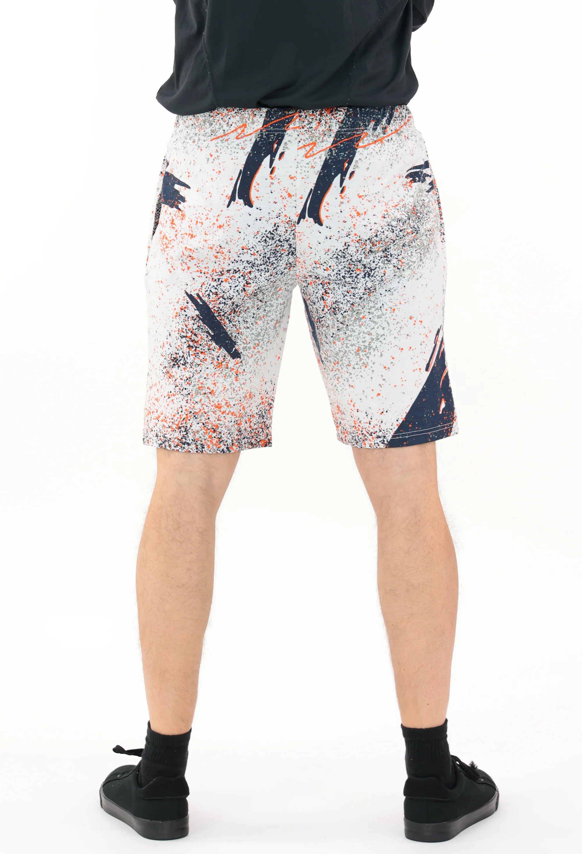 Zubaz NFL Adult Unisex Z88 Embroidered Confetti 3 Team Color Shorts, Denver Broncos - Image 49