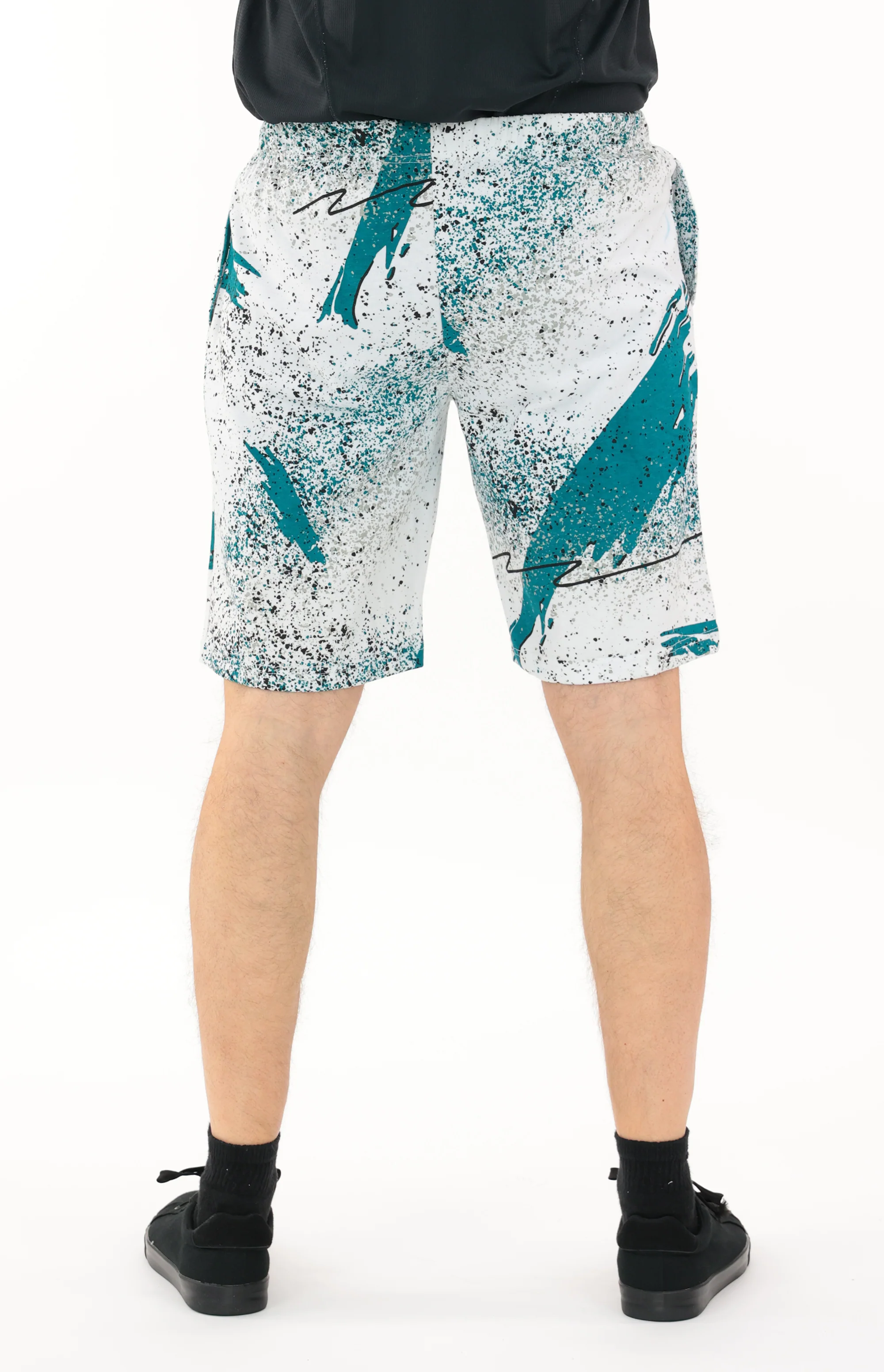 Zubaz NFL Adult Unisex Z88 Embroidered Confetti 3 Team Color Shorts, Jacksonville Jaguars - Image 49