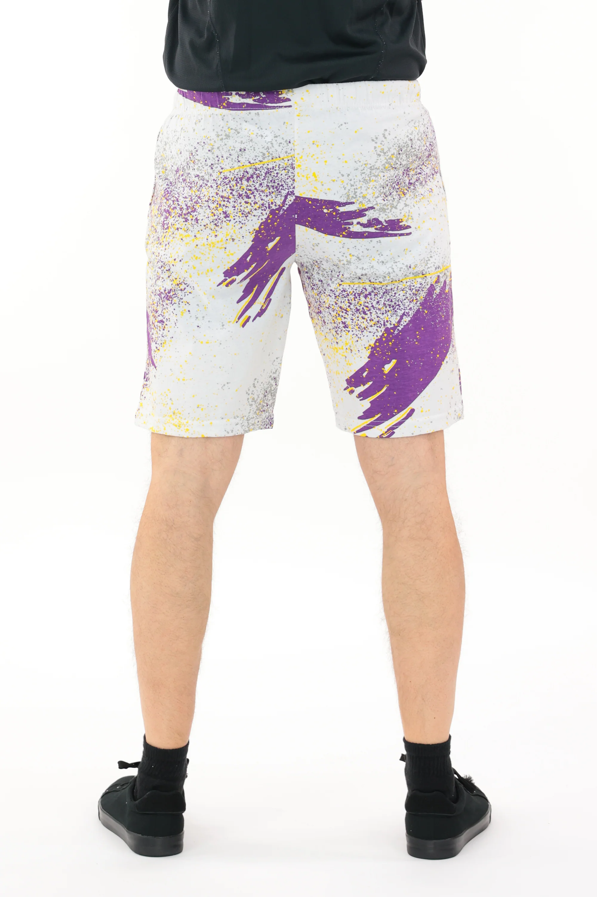 Zubaz NFL Adult Unisex Z88 Embroidered Confetti 3 Team Color Shorts, Minnesota Vikings - Image 21