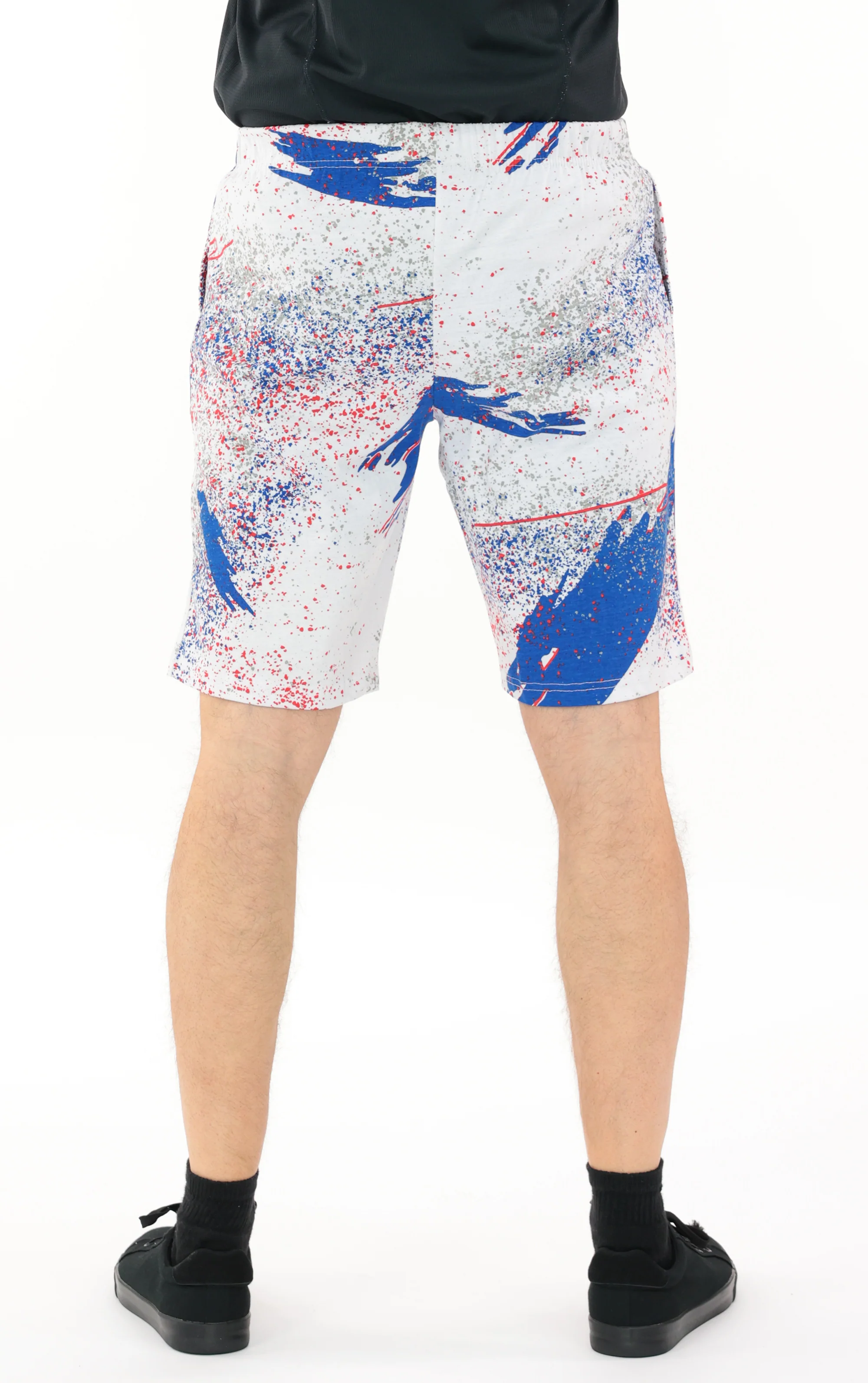 Zubaz NFL Adult Unisex Z88 Embroidered Confetti 3 Team Color Shorts, New York Giants - Image 14
