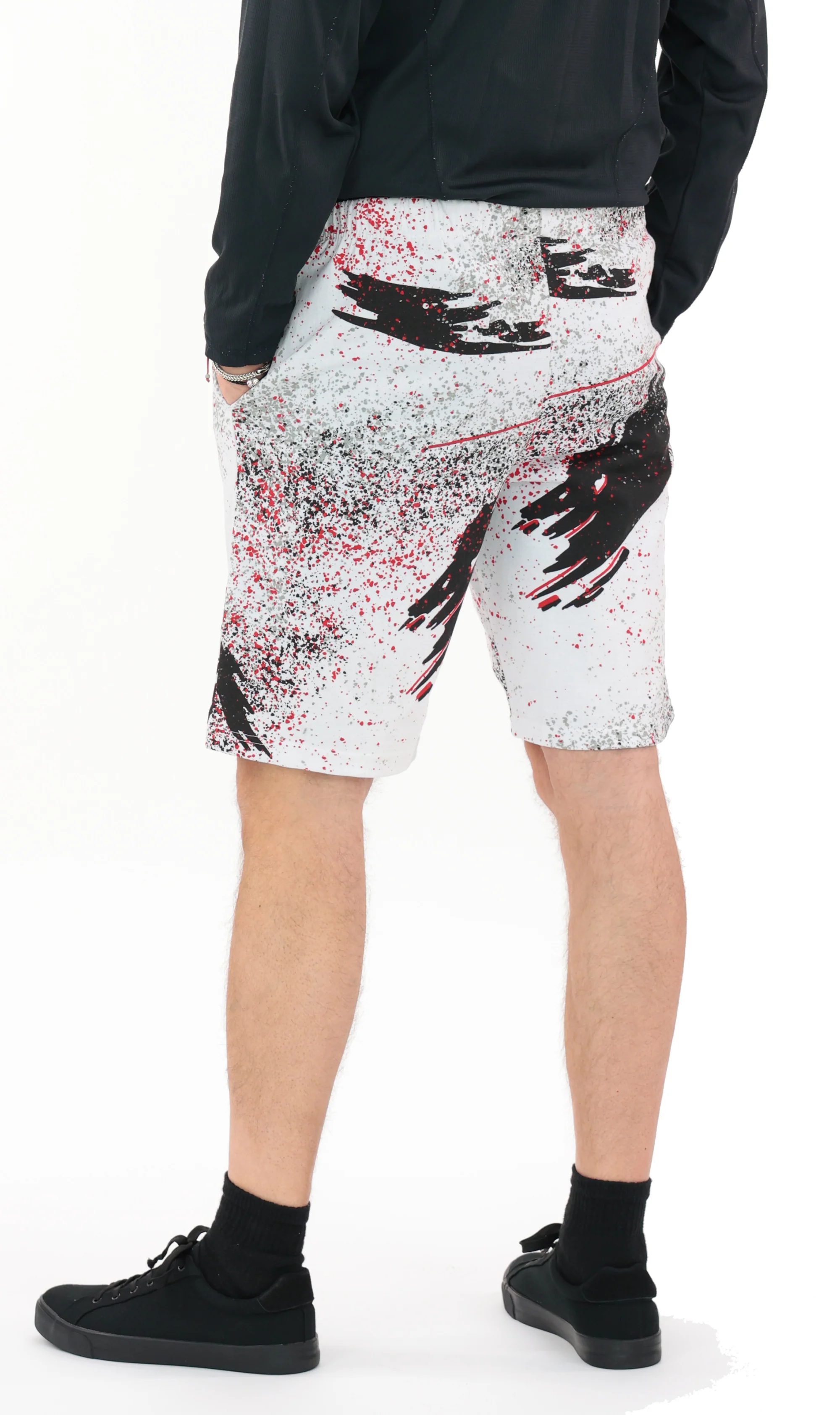 Zubaz NFL Adult Unisex Z88 Embroidered Confetti 3 Team Color Shorts, Tampa Bay Buccaneers - Image 43