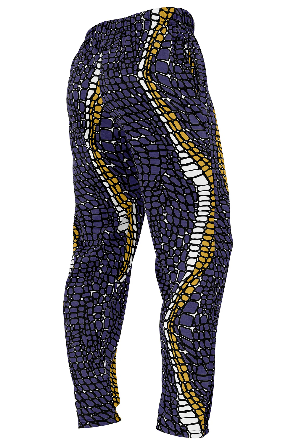Zubaz NFL Adult Unisex Z88 Embroidered Gator 3 Color Pants, Baltimore Ravens - Image 2