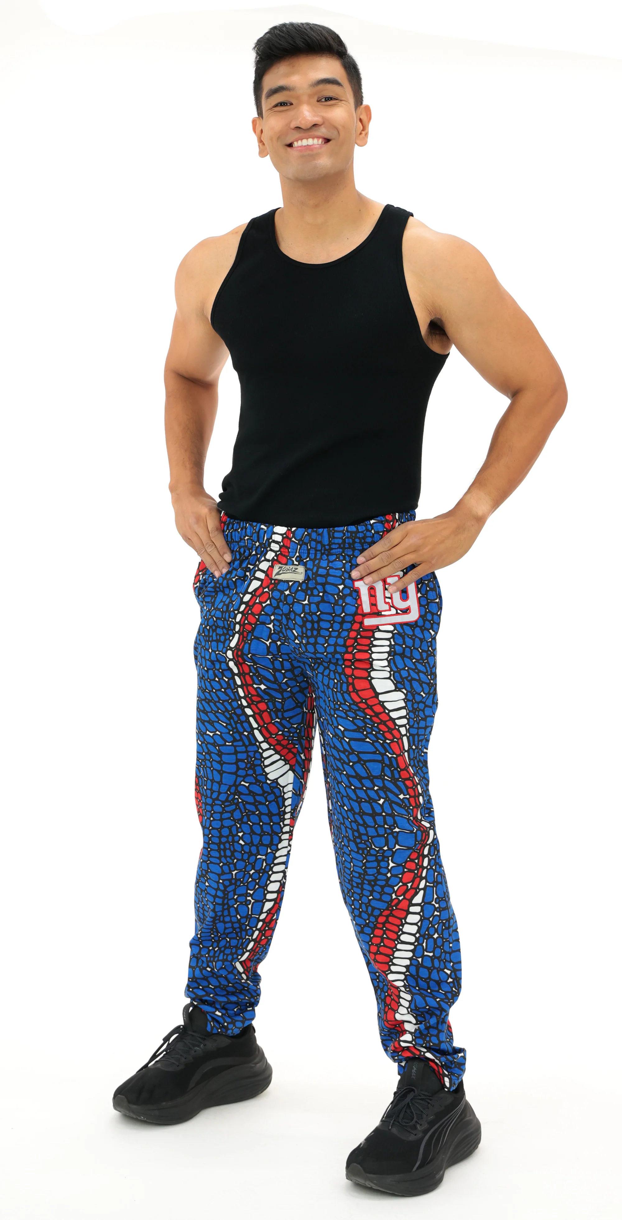 Zubaz NFL Adult Unisex Z88 Embroidered Gator 3 Color Pants, New York Giants - Image 27