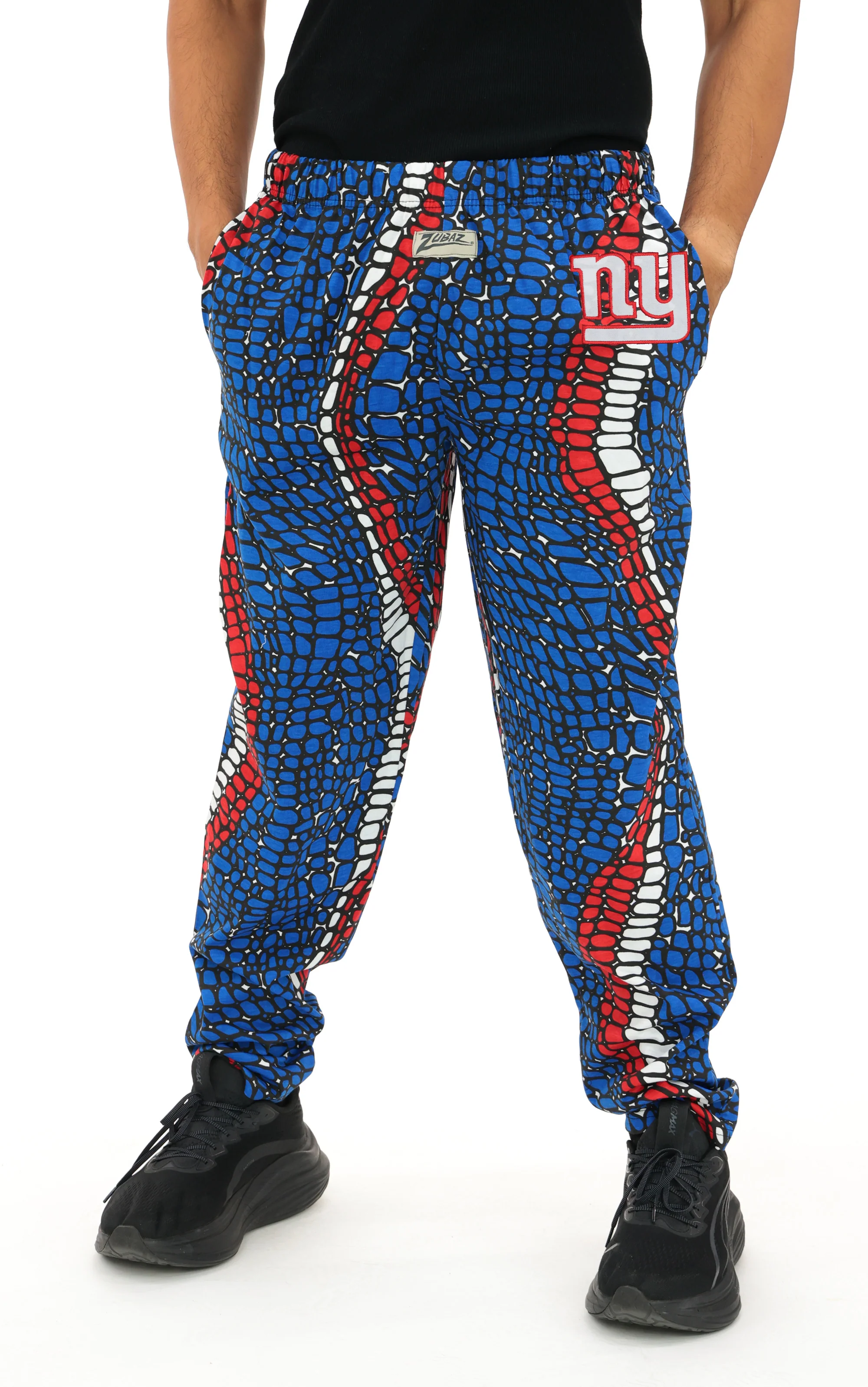 Zubaz NFL Adult Unisex Z88 Embroidered Gator 3 Color Pants, New York Giants - Image 3