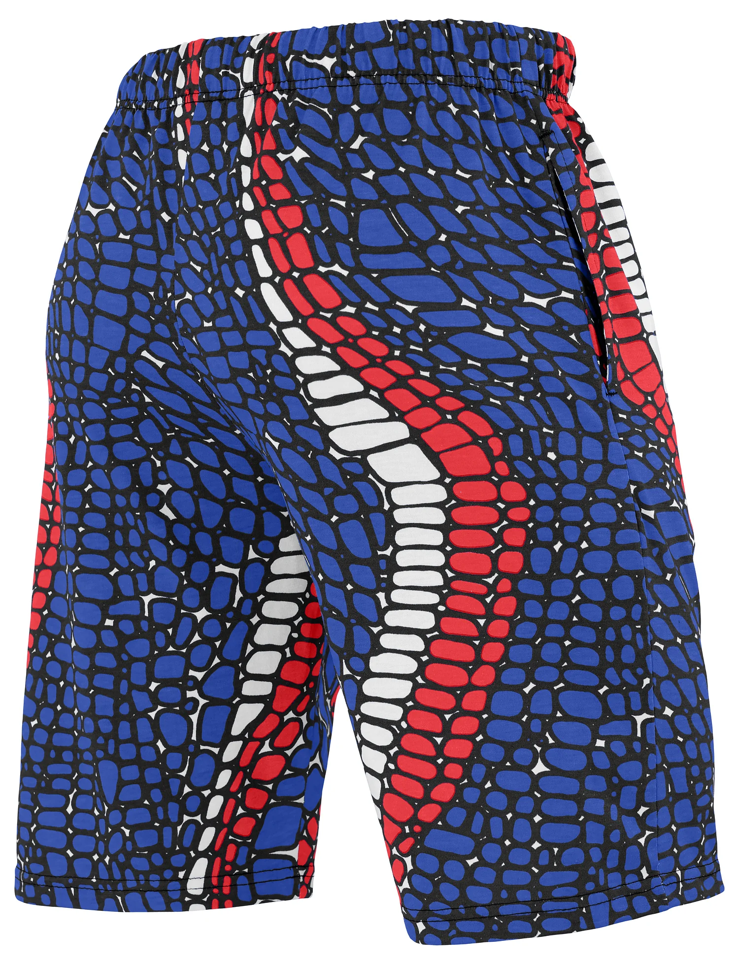 Zubaz NFL Adult Unisex Z88 Embroidered Gator 3 Color Shorts, Buffalo Bills - Image 2