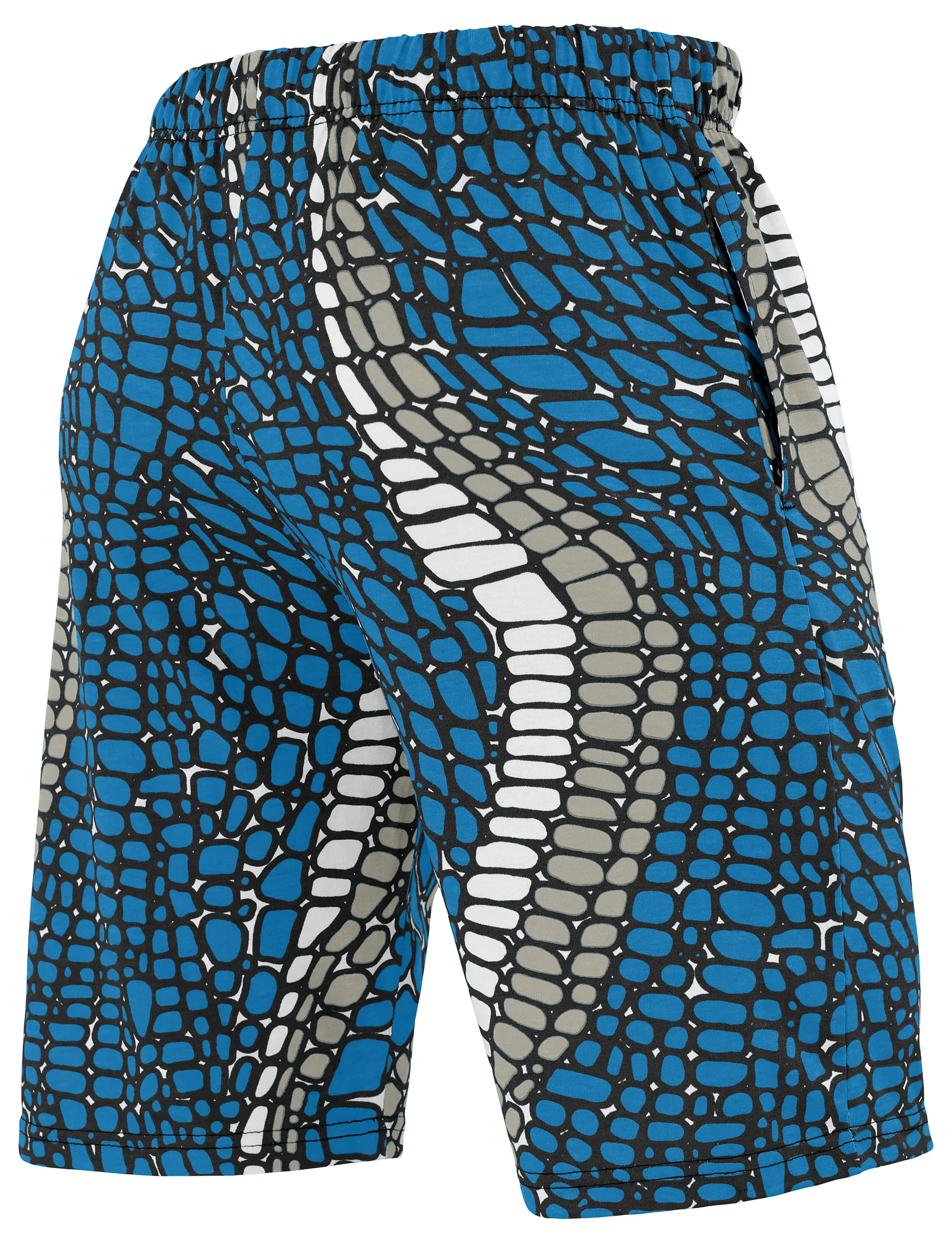 Zubaz NFL Adult Unisex Z88 Embroidered Gator 3 Color Shorts, Detroit Lions - Image 2