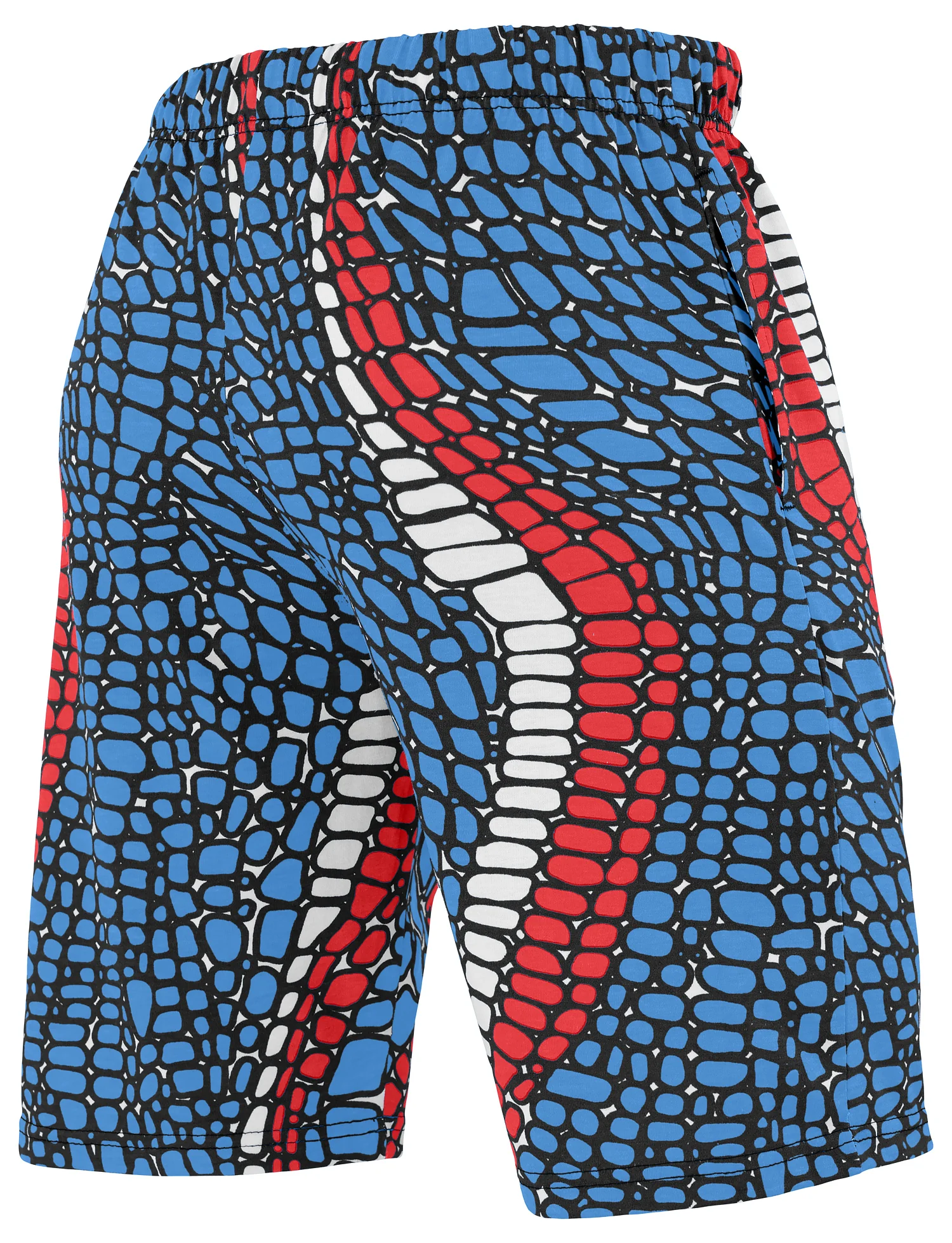 Zubaz NFL Adult Unisex Z88 Embroidered Gator 3 Color Shorts, Tennessee Titans - Image 2