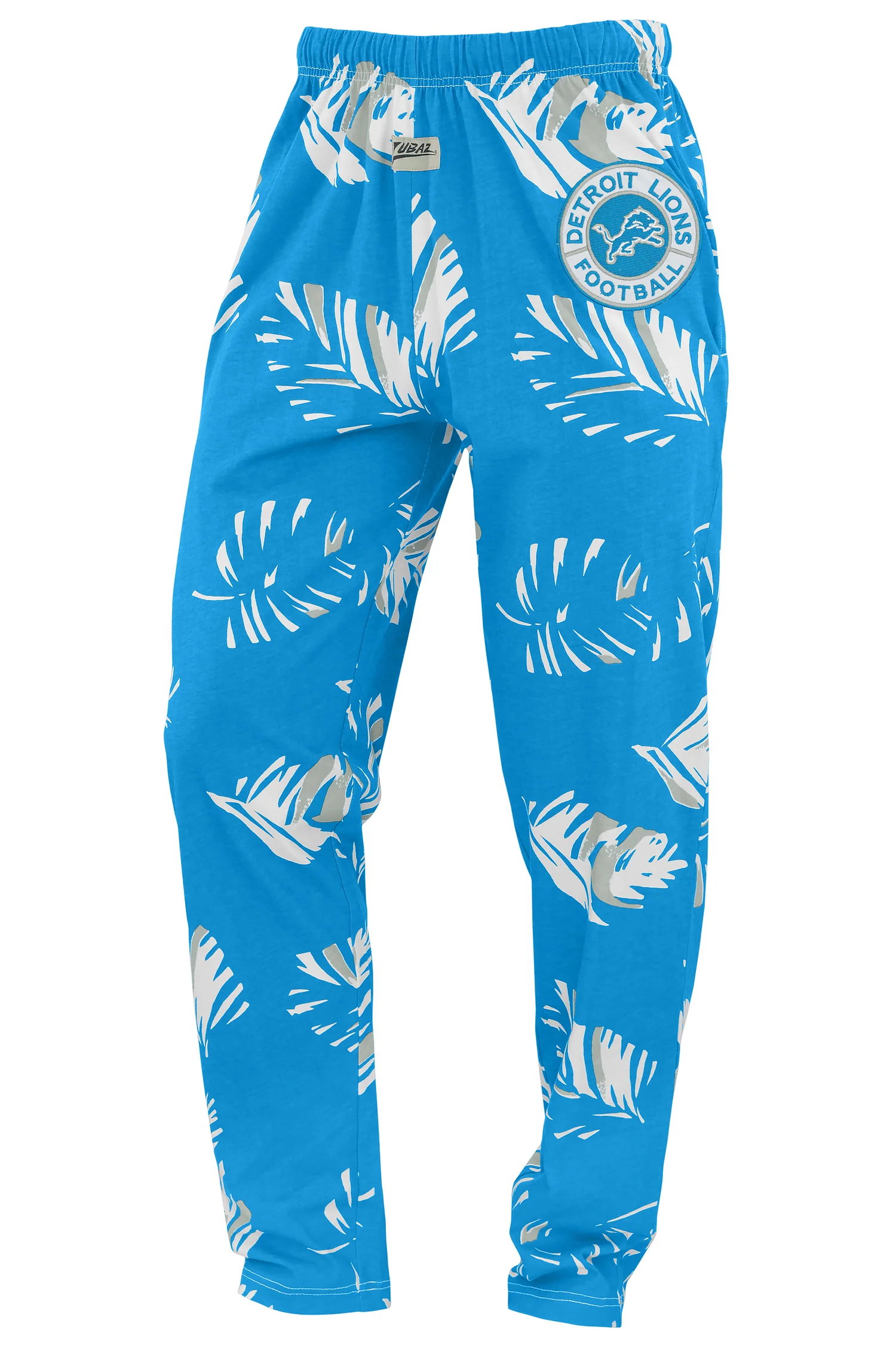 Zubaz NFL Adult Unisex Z88 Embroidered Leaf 3 Color Pants, Detroit Lions - Image 7