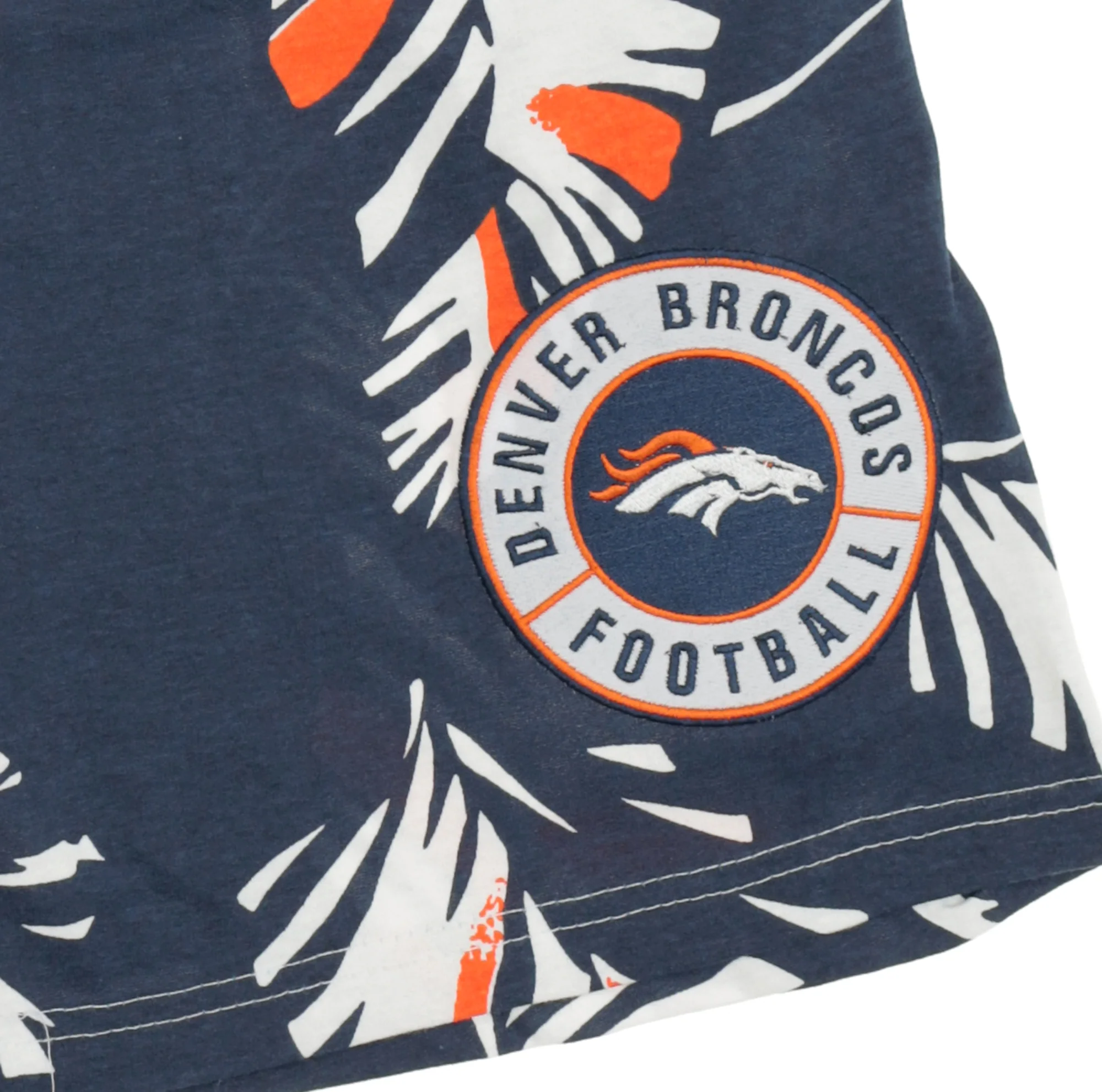 Zubaz NFL Adult Unisex Z88 Embroidered Leaf 3 Team Color Shorts, Denver Broncos - Image 53