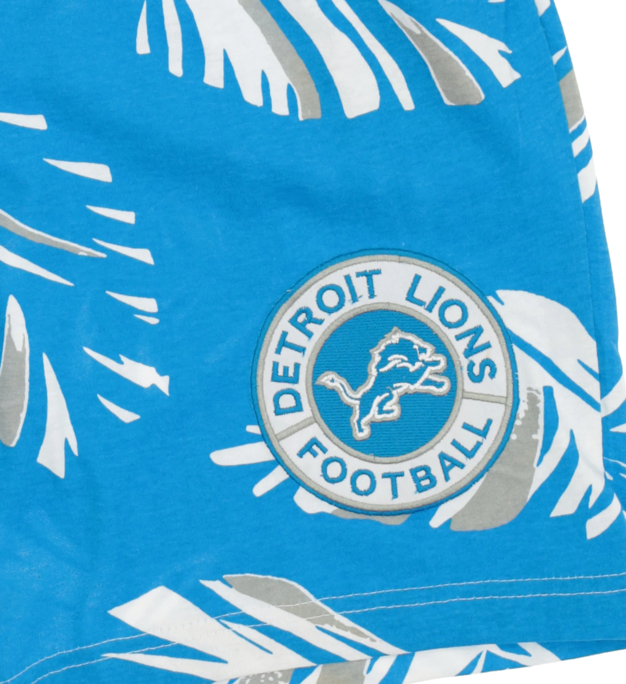 Zubaz NFL Adult Unisex Z88 Embroidered Leaf 3 Team Color Shorts, Detroit Lions - Image 30