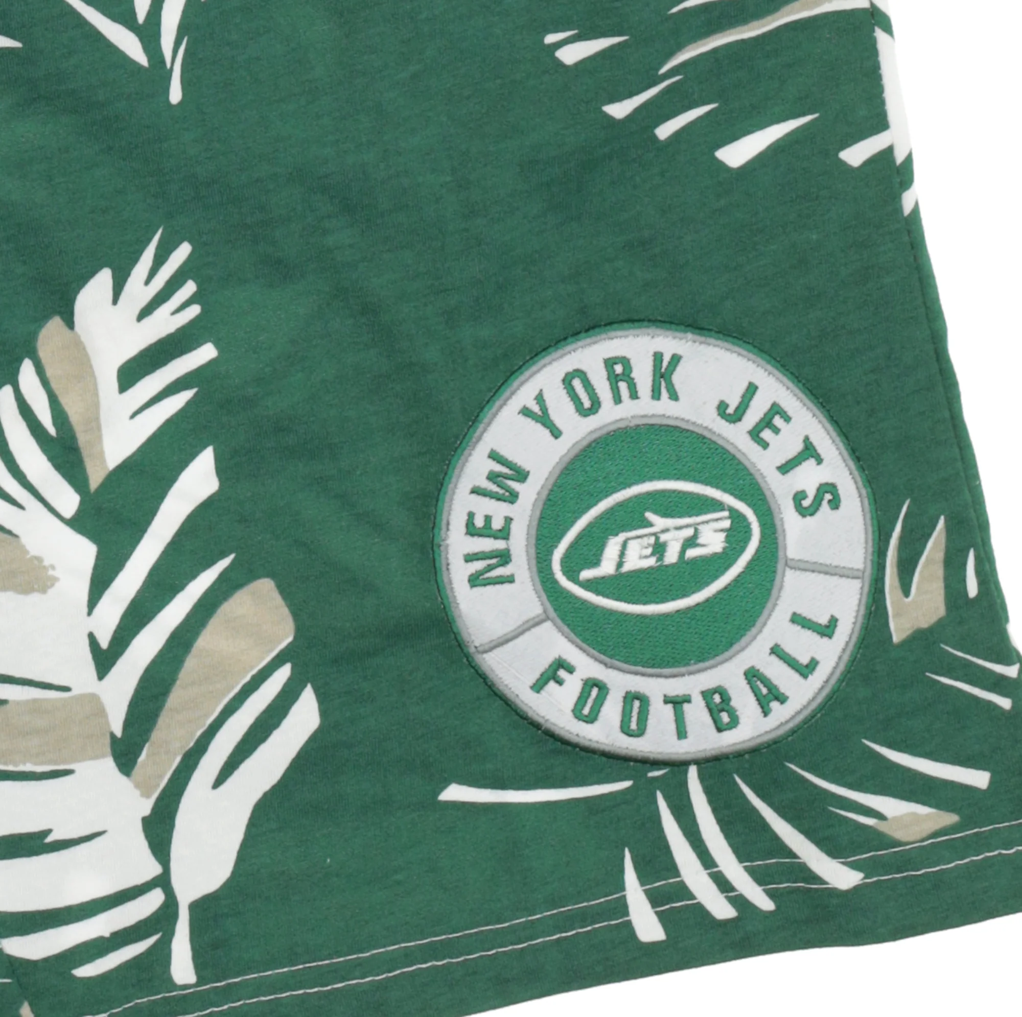 Zubaz NFL Adult Unisex Z88 Embroidered Leaf 3 Team Color Shorts, New York Jets - Image 58
