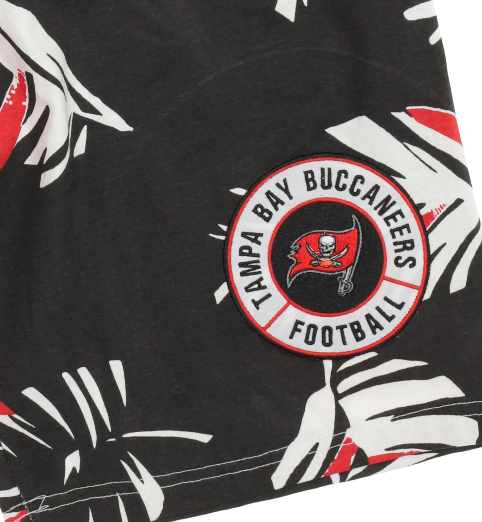 Zubaz NFL Adult Unisex Z88 Embroidered Leaf 3 Team Color Shorts, Tampa Bay Buccaneers - Image 16