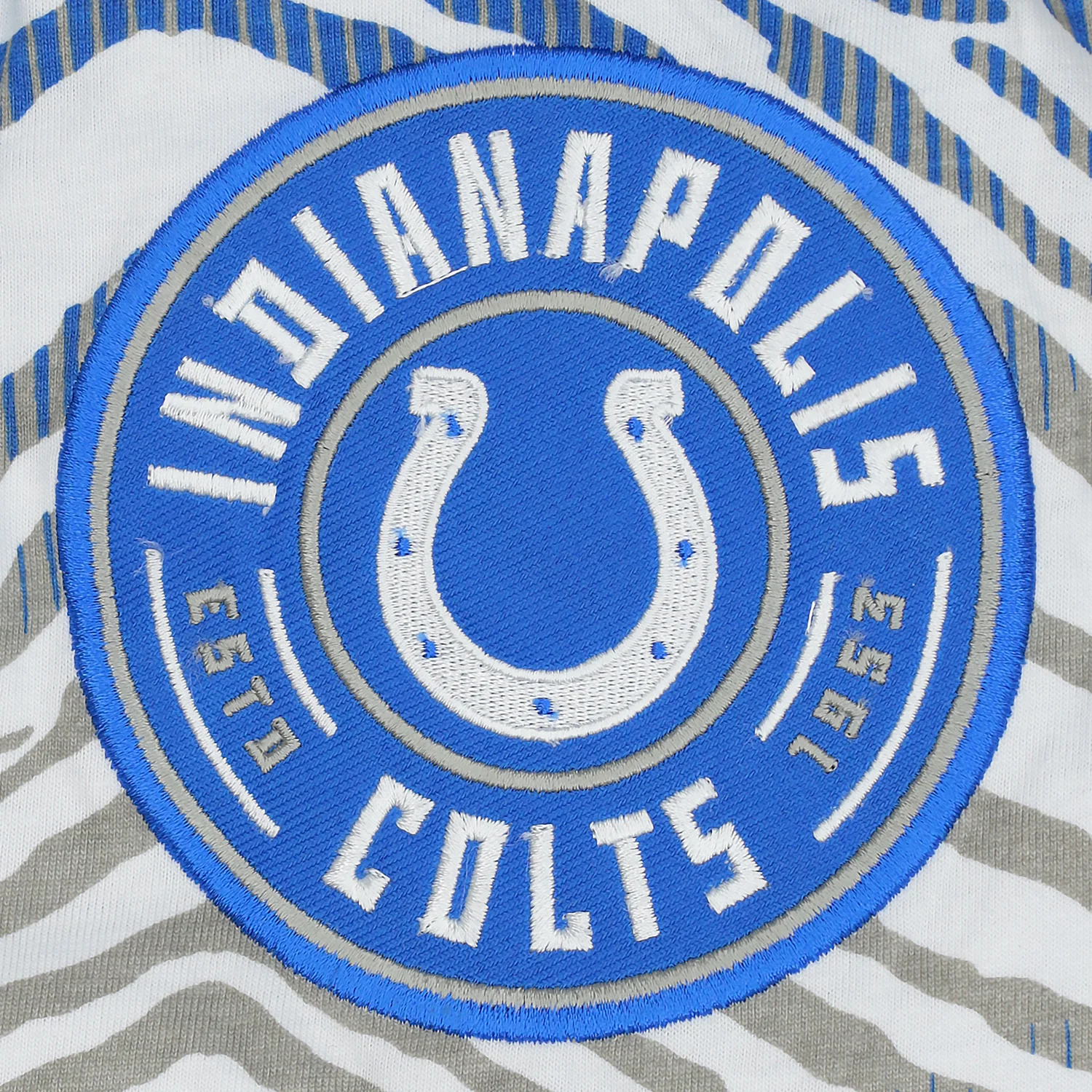 Zubaz NFL Adult Unisex Z88 Embroidered Zebra Ombre TMC Pants, Indianapolis Colts - Image 3