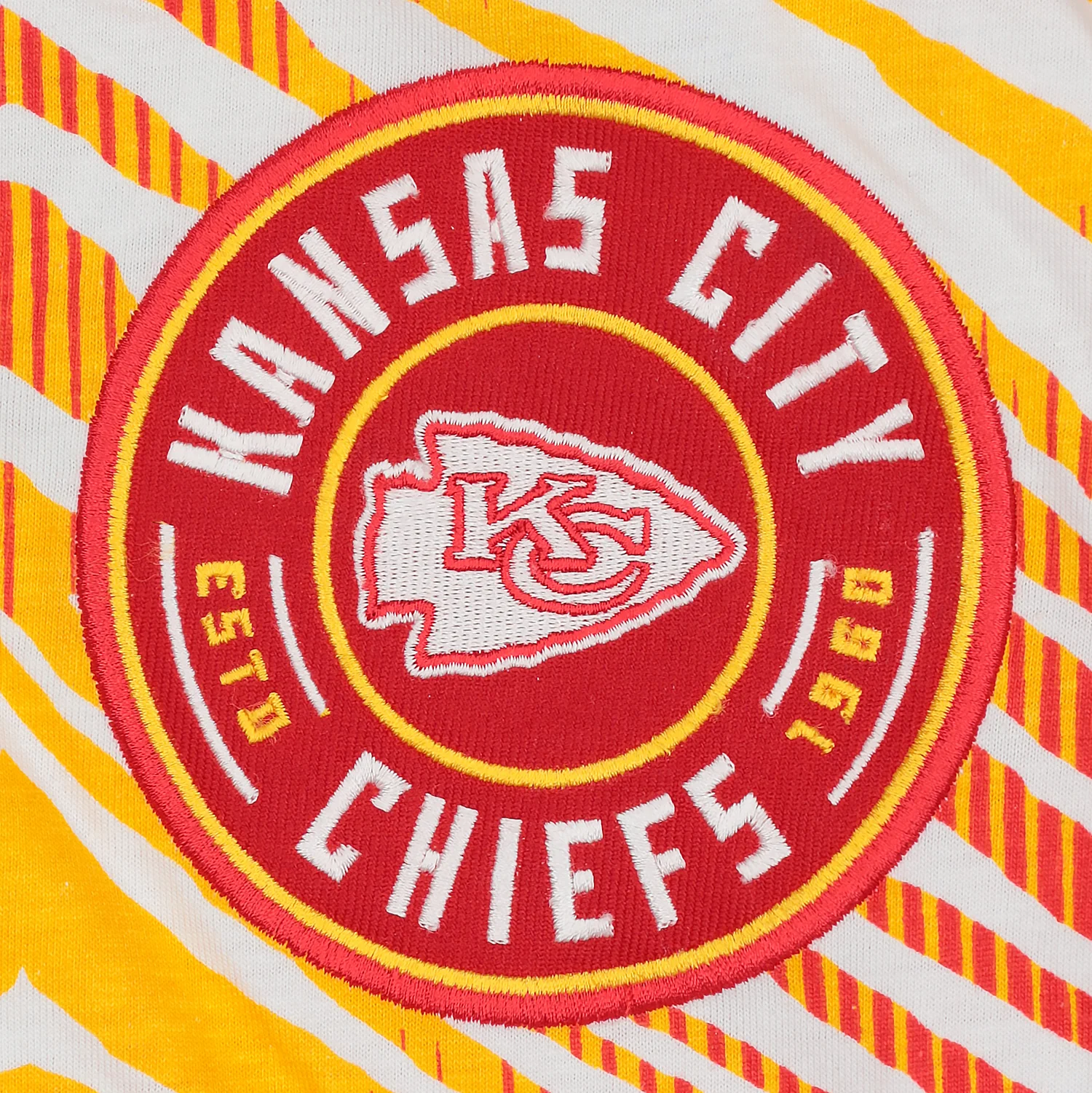 Zubaz NFL Adult Unisex Z88 Embroidered Zebra Ombre TMC Pants, Kansas City Chiefs - Image 3