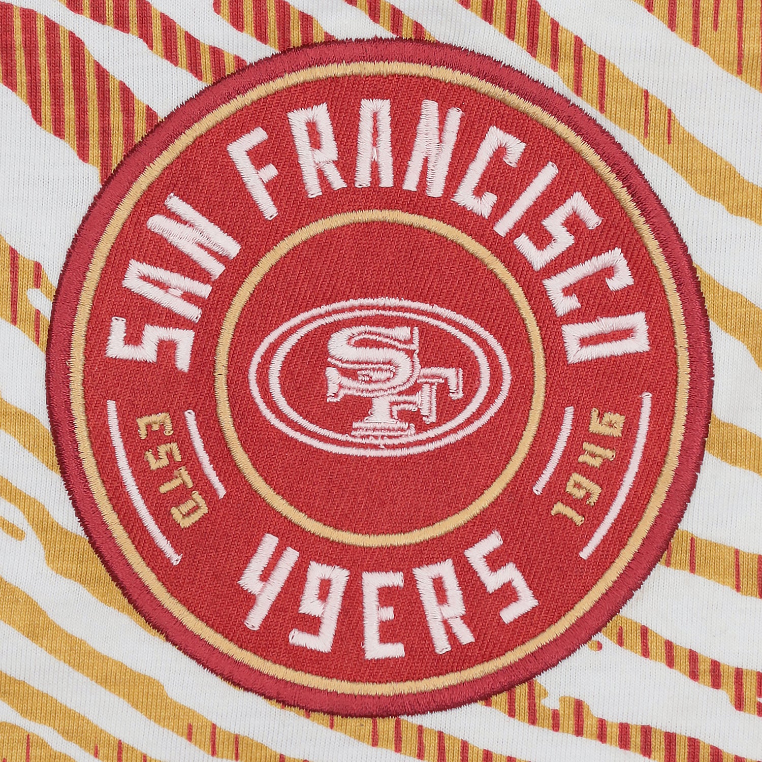 Zubaz NFL Adult Unisex Z88 Embroidered Zebra Ombre TMC Pants, San Francisco 49ers - Image 3