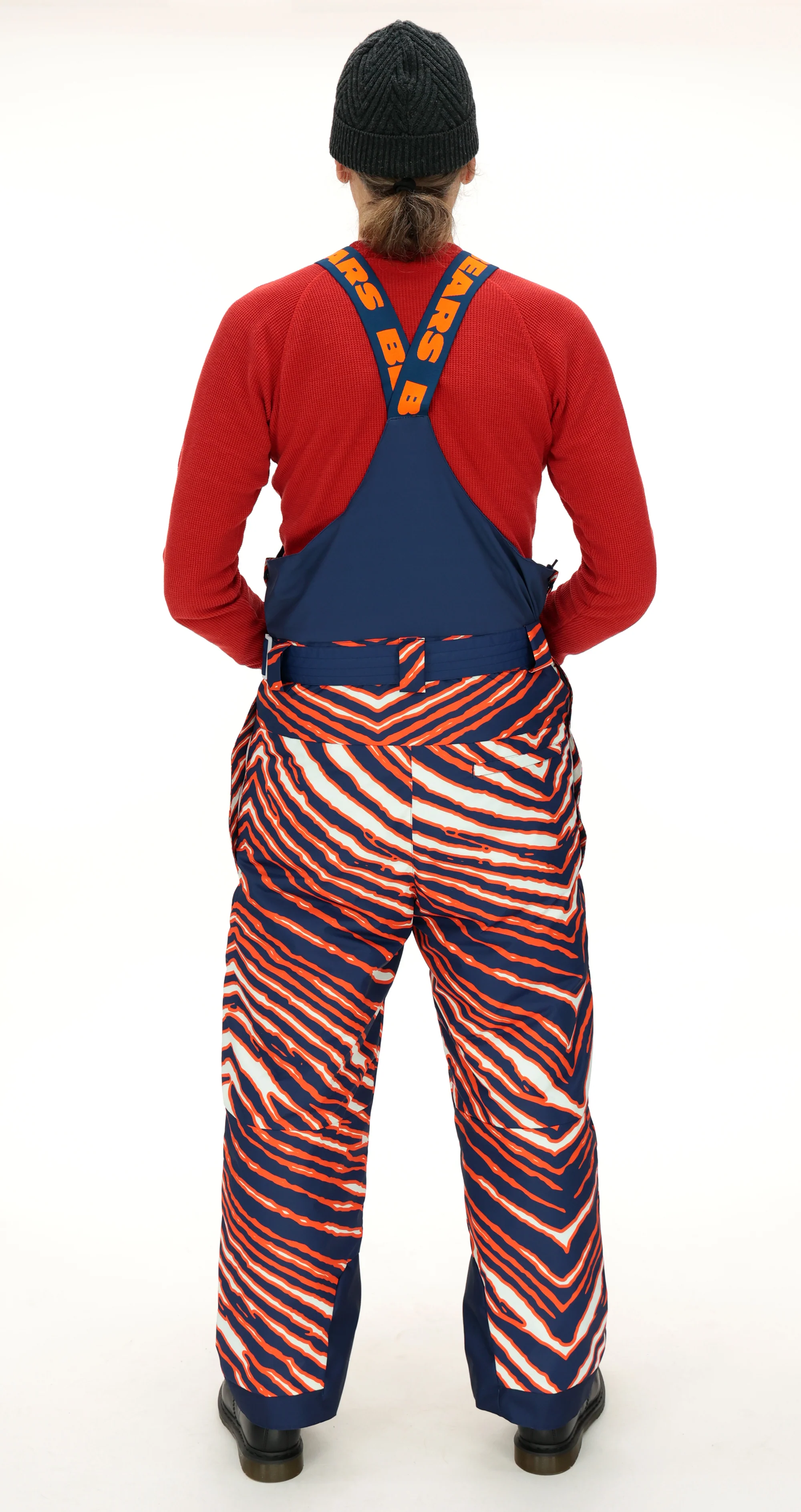 Zubaz NFL Adult Unisex Zebra Team Color Blizzard Snow Bib, Chicago Bears - Image 5