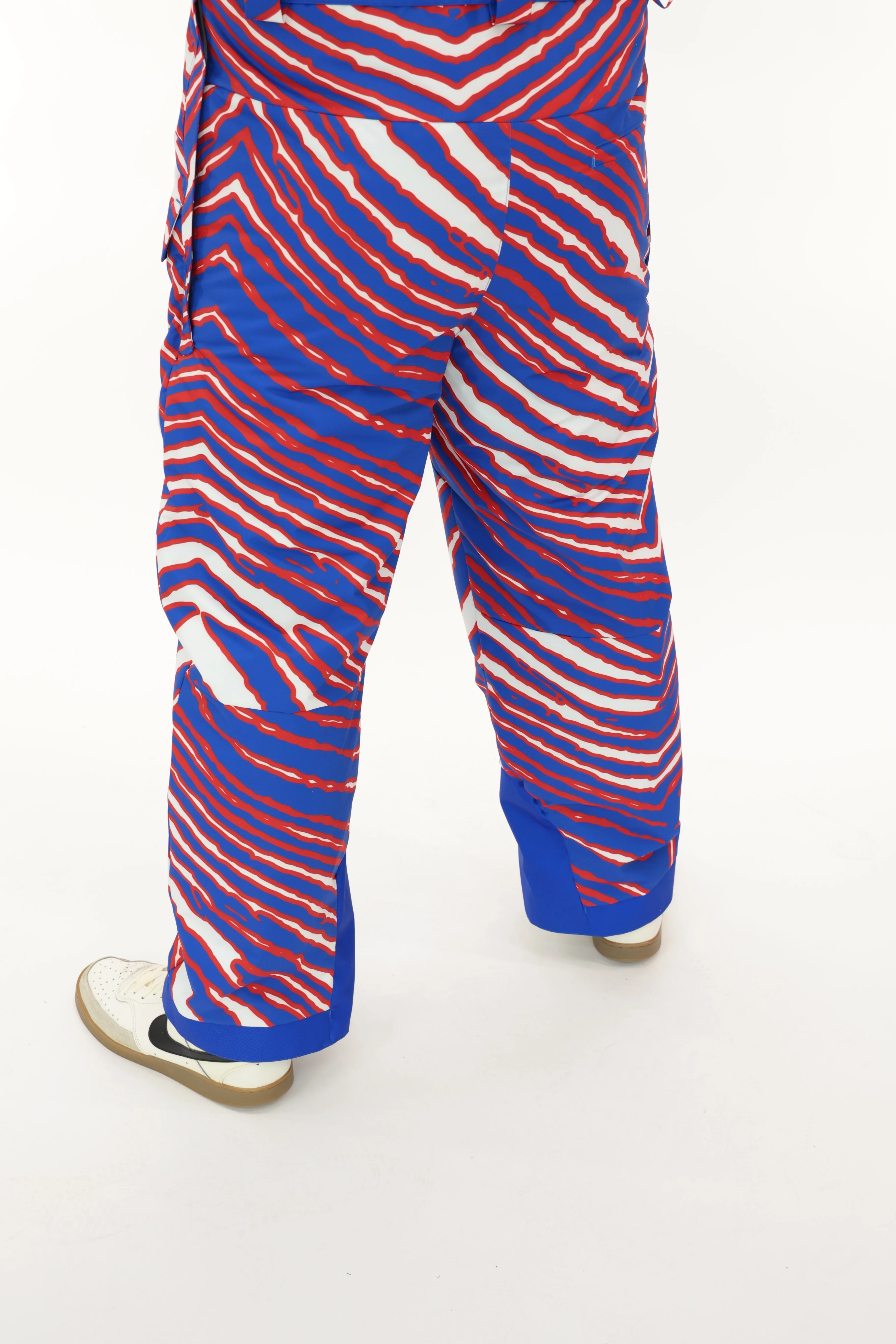Zubaz NFL Adult Unisex Zebra Team Color Blizzard Snow Bib, Minnesota Vikings - Image 9