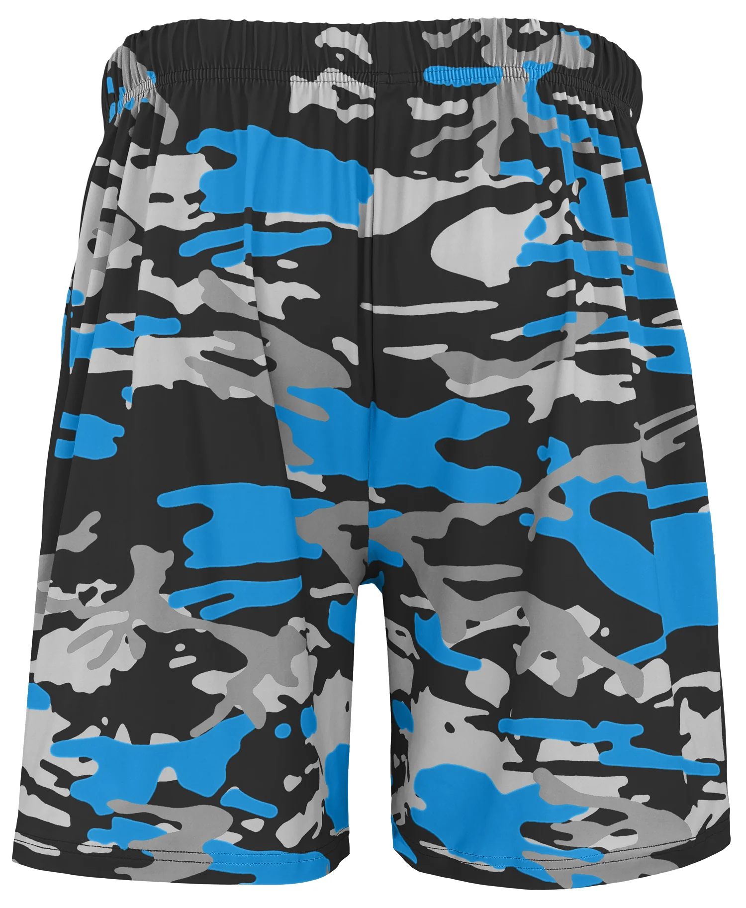 Zubaz NFL Men's 7in Alternate Camo Established Block Text Shorts, Detroit Lions - Image 3