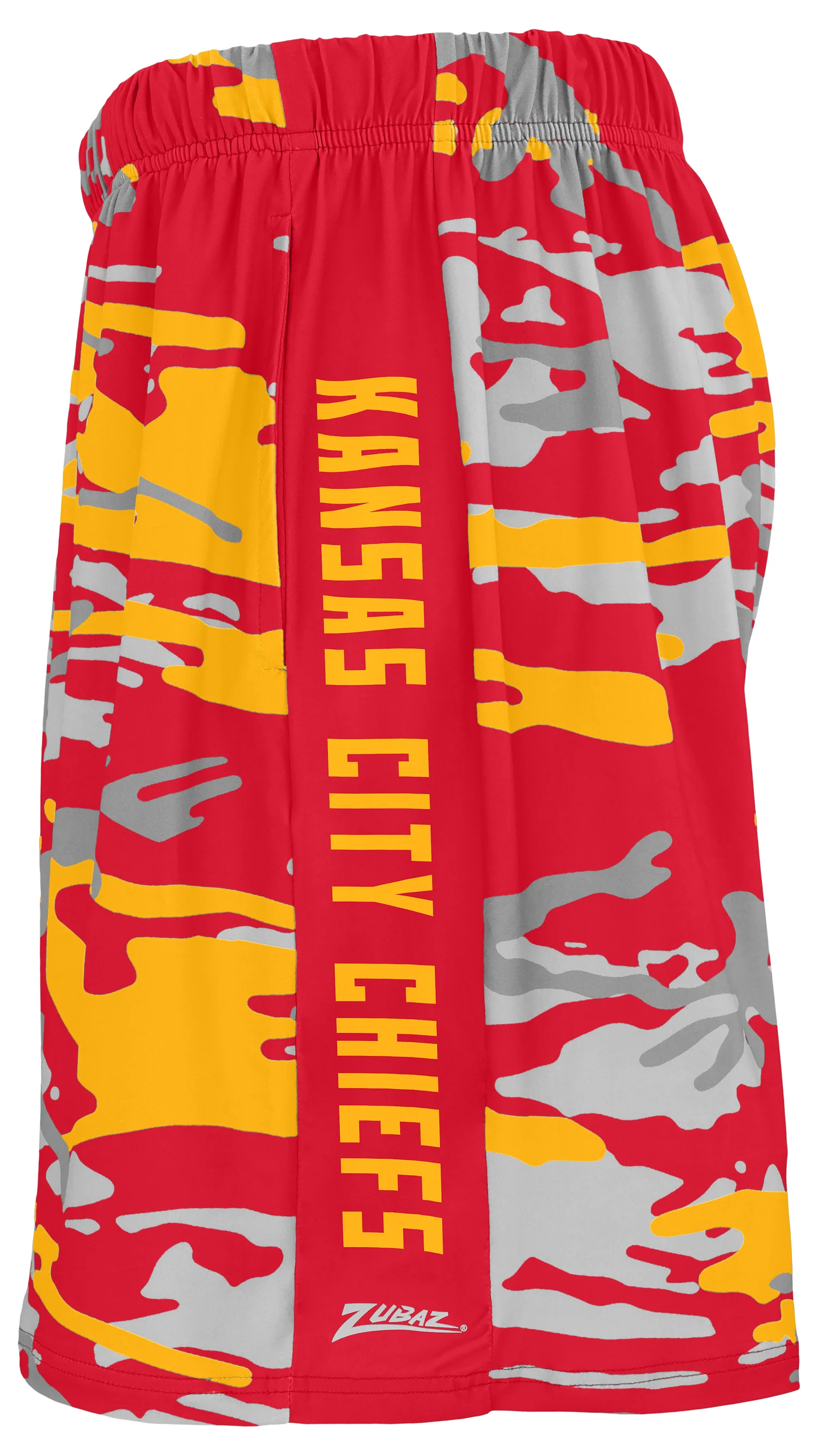 Zubaz NFL Men's 7in Alternate Camo Established Block Text Shorts, Kansas City Chiefs - Image 2