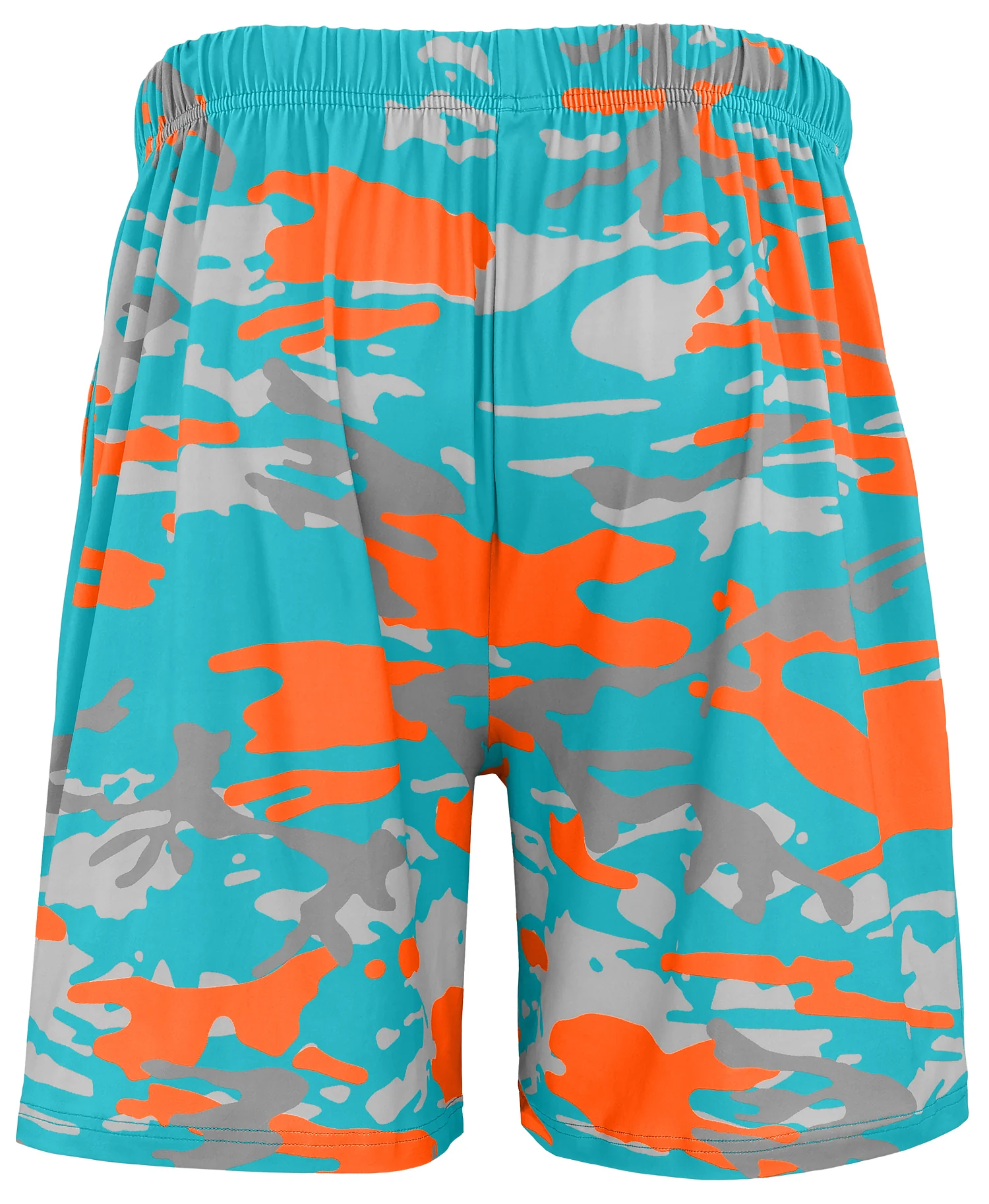 Zubaz NFL Men's 7in Alternate Camo Established Block Text Shorts, Miami Dolphins - Image 2