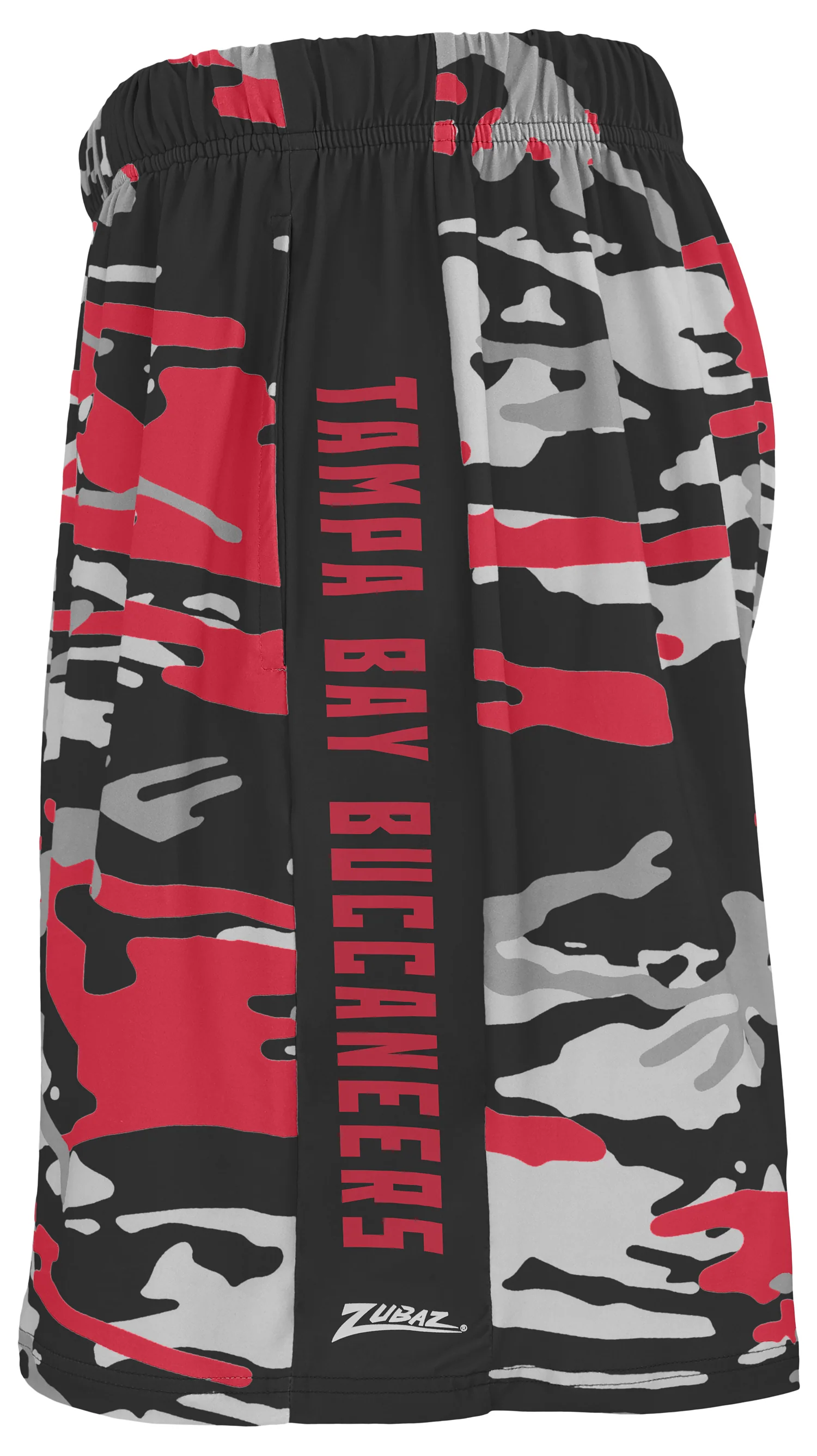 Zubaz NFL Men's 7in Alternate Camo Established Block Text Shorts, Tampa Bay Buccaneers - Image 2
