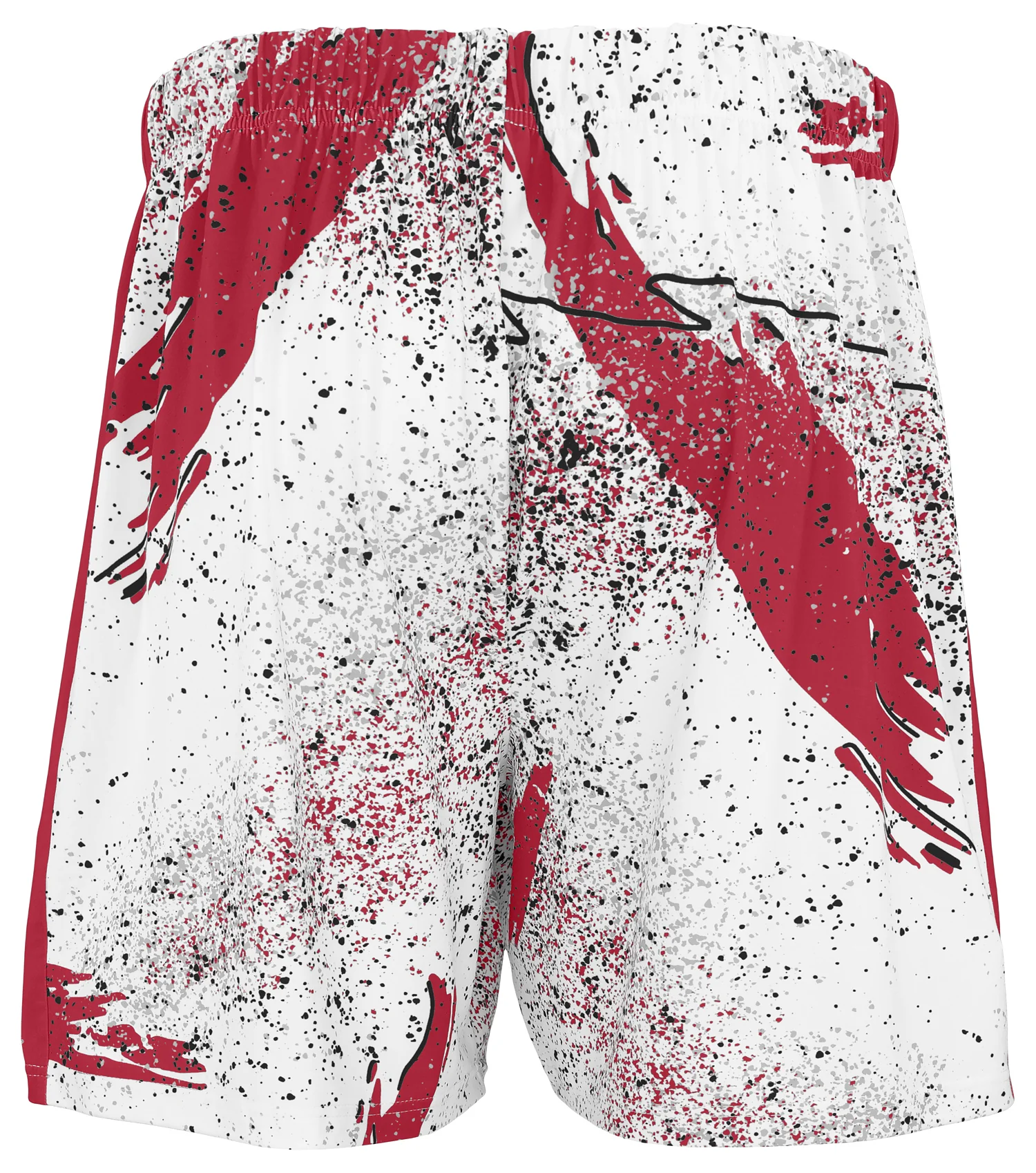 Zubaz NFL Men's 7in Confetti Overtime Block Text Shorts, Arizona Cardinals - Image 3
