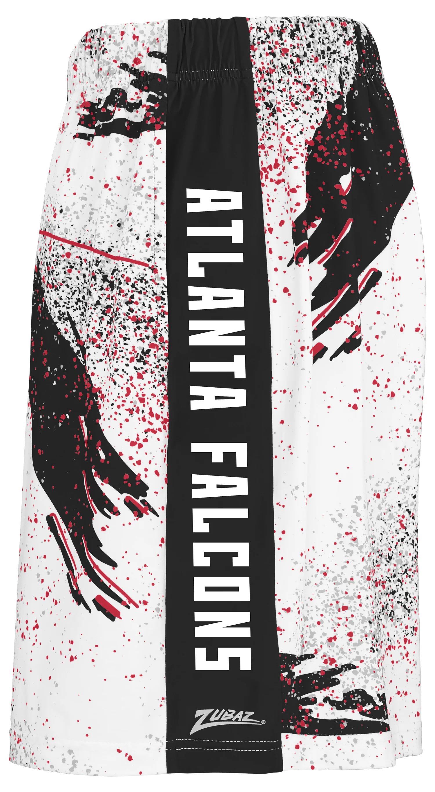Zubaz NFL Men's 7in Confetti Overtime Block Text Shorts, Atlanta Falcons - Image 2
