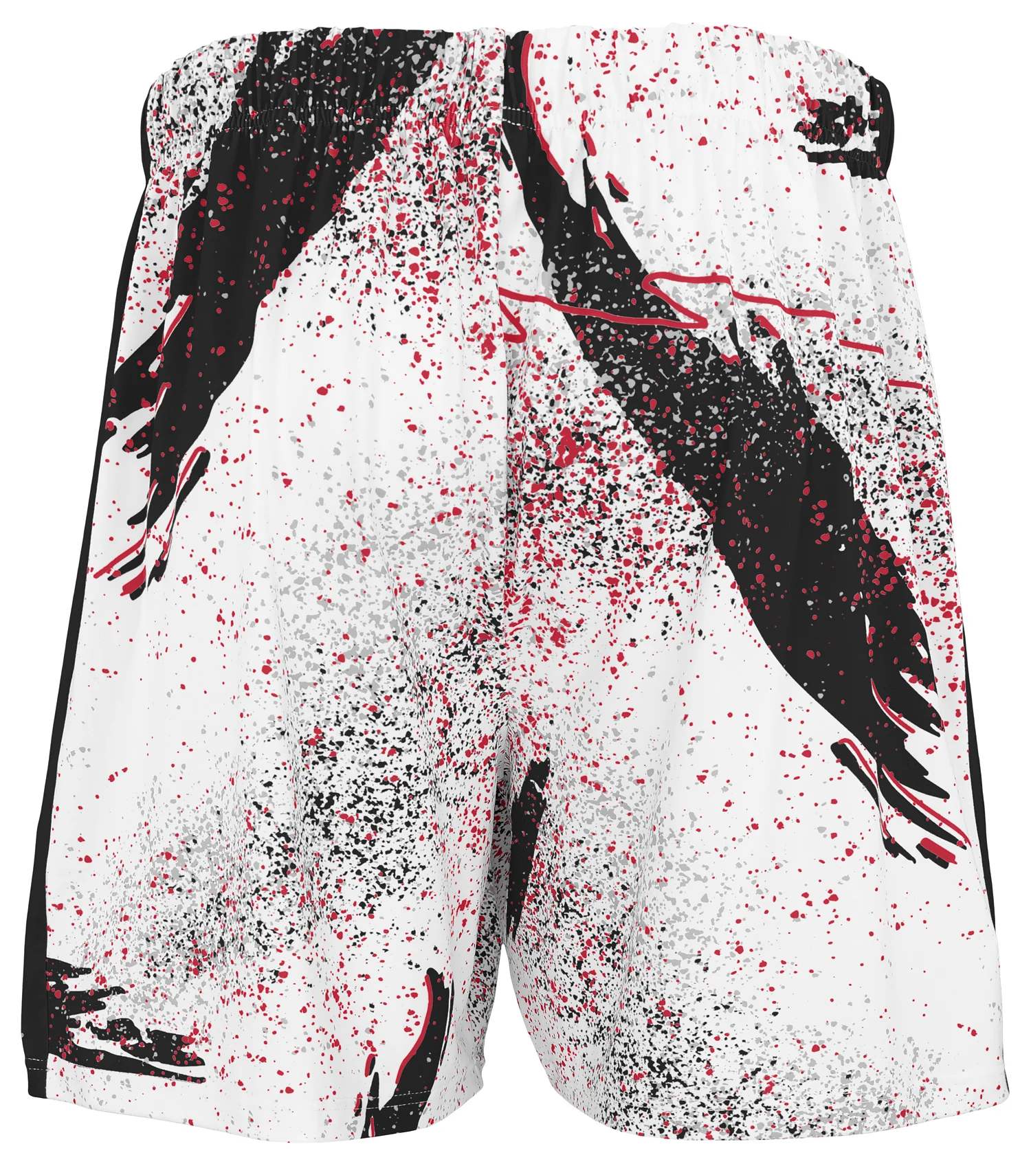 Zubaz NFL Men's 7in Confetti Overtime Block Text Shorts, Atlanta Falcons - Image 3