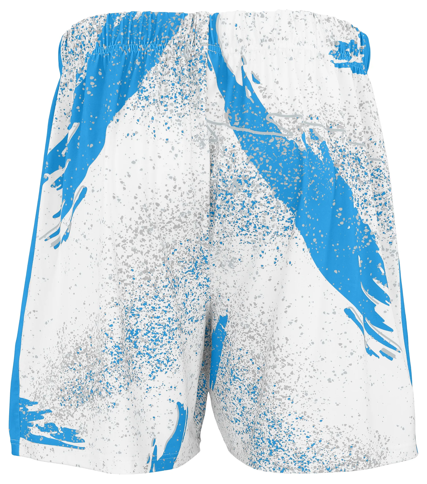 Zubaz NFL Men's 7in Confetti Overtime Block Text Shorts, Detroit Lions - Image 3