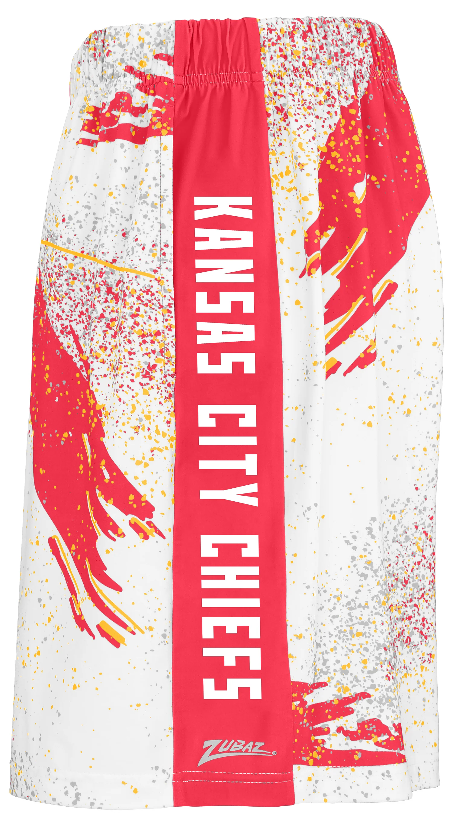 Zubaz NFL Men's 7in Confetti Overtime Block Text Shorts, Kansas City Chiefs - Image 2