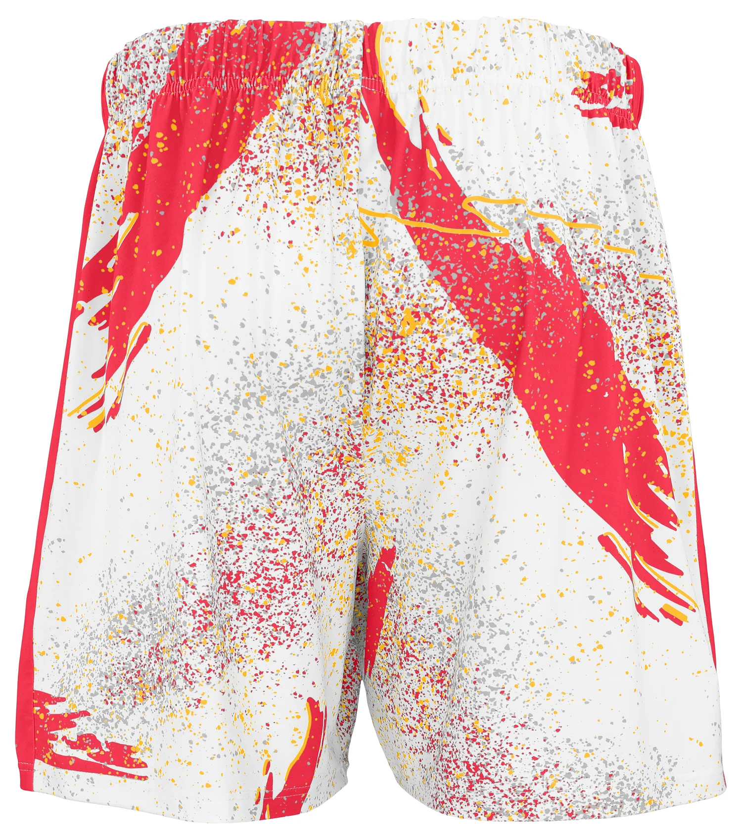 Zubaz NFL Men's 7in Confetti Overtime Block Text Shorts, Kansas City Chiefs - Image 3