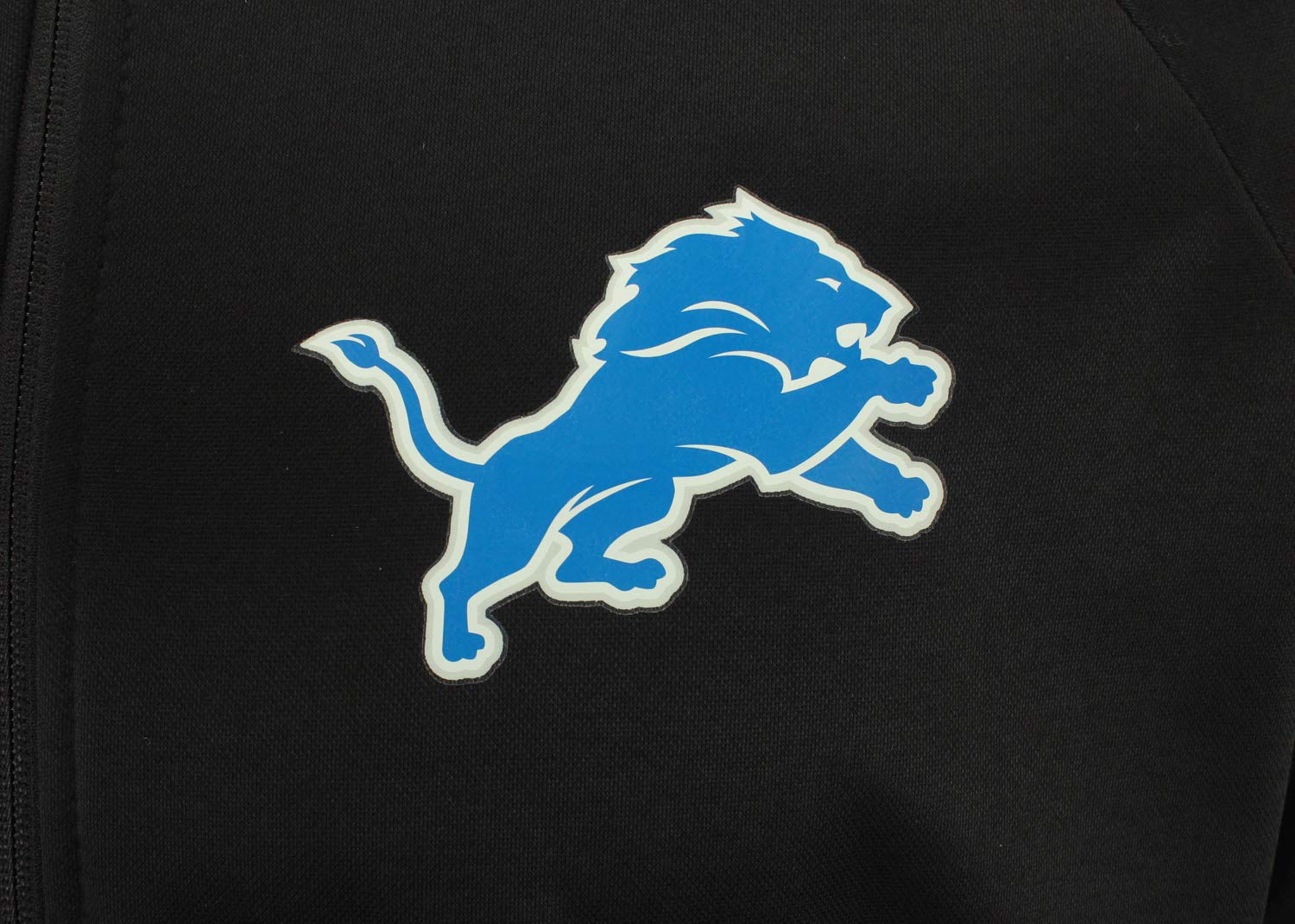 Zubaz NFL Detroit Lions Men's Heavyweight Full Zip Performance Fleece Hoodie - Image 2