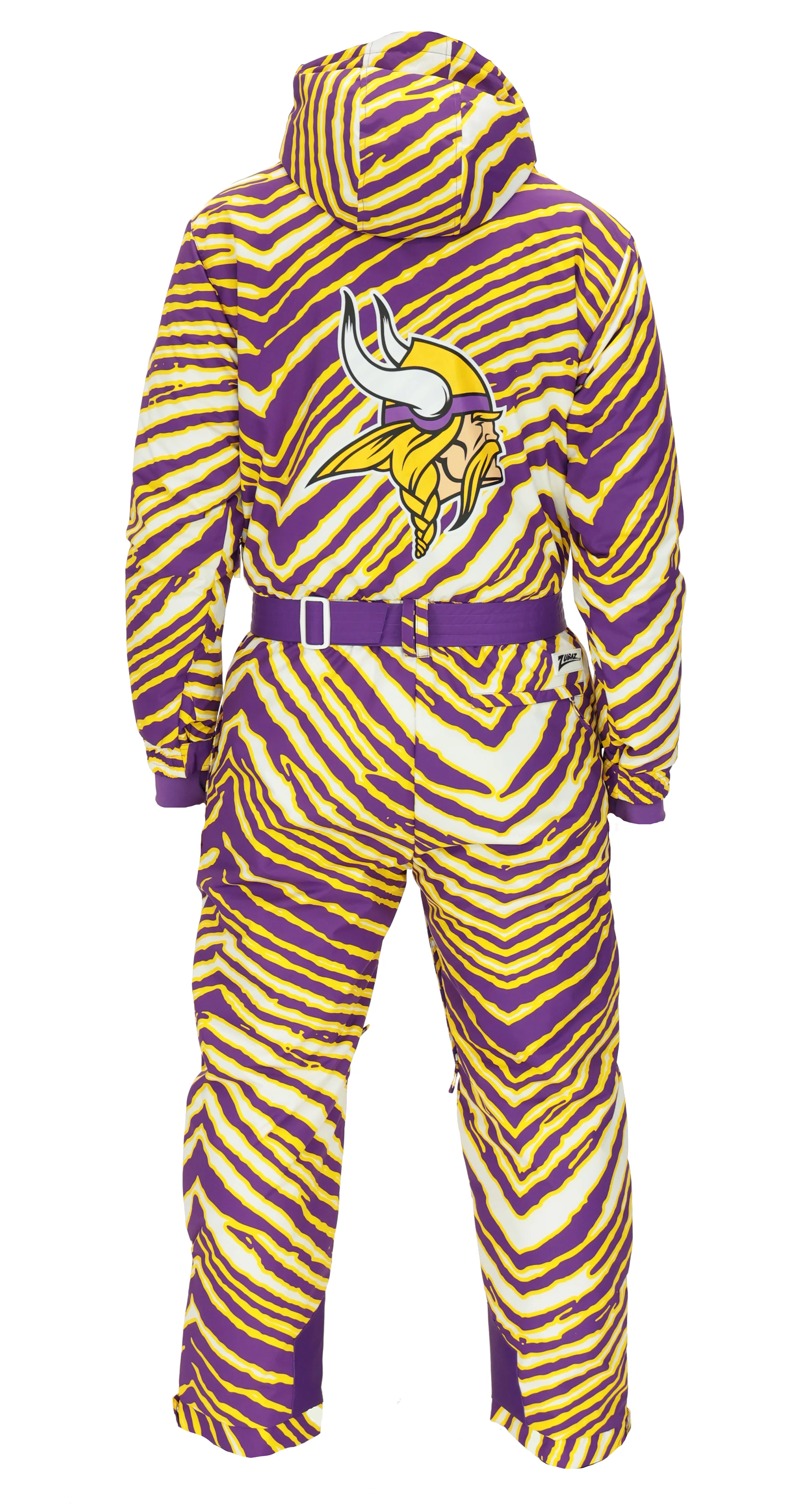 Zubaz NFL Kids Unisex Zebra Team Color Tundra Tux Snowsuit Jr, Minnesota Vikings - Image 3