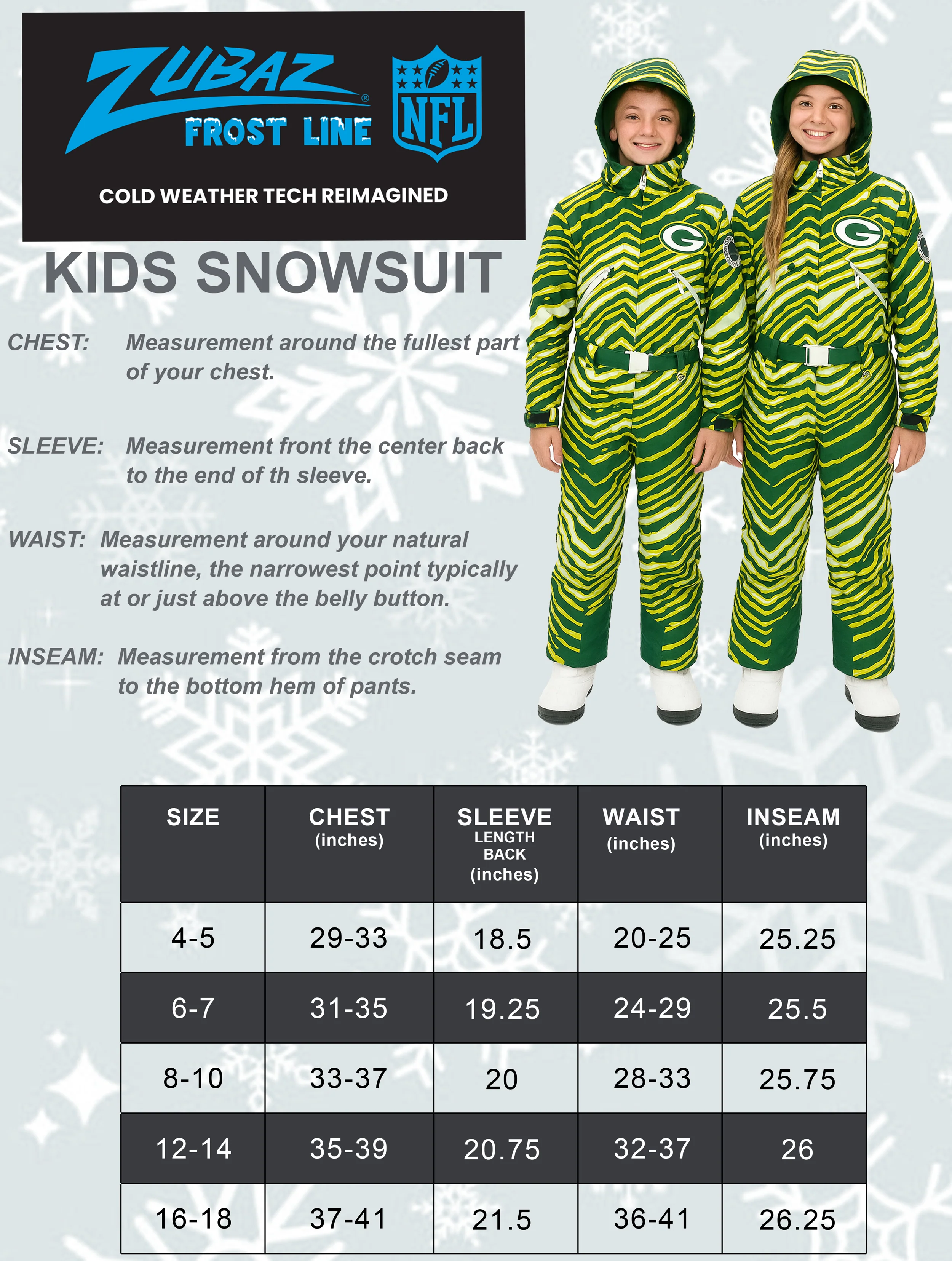 Zubaz NFL Kids Unisex Zebra Team Color Tundra Tux Snowsuit Jr, Washington Commanders - Image 5