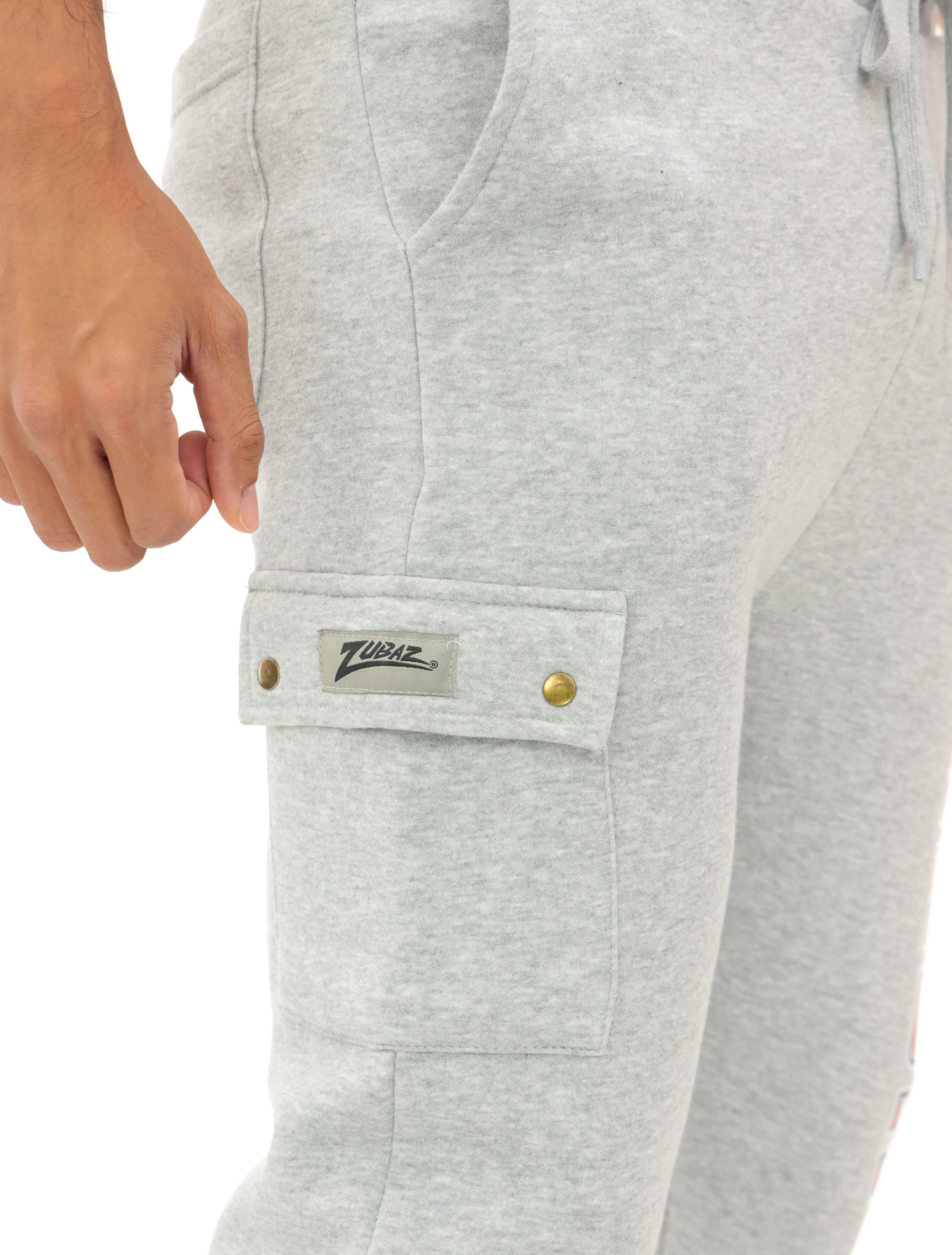 Zubaz NFL MEN Cargo Joggers - Gray, NEW YORK GIANTS - Image 5