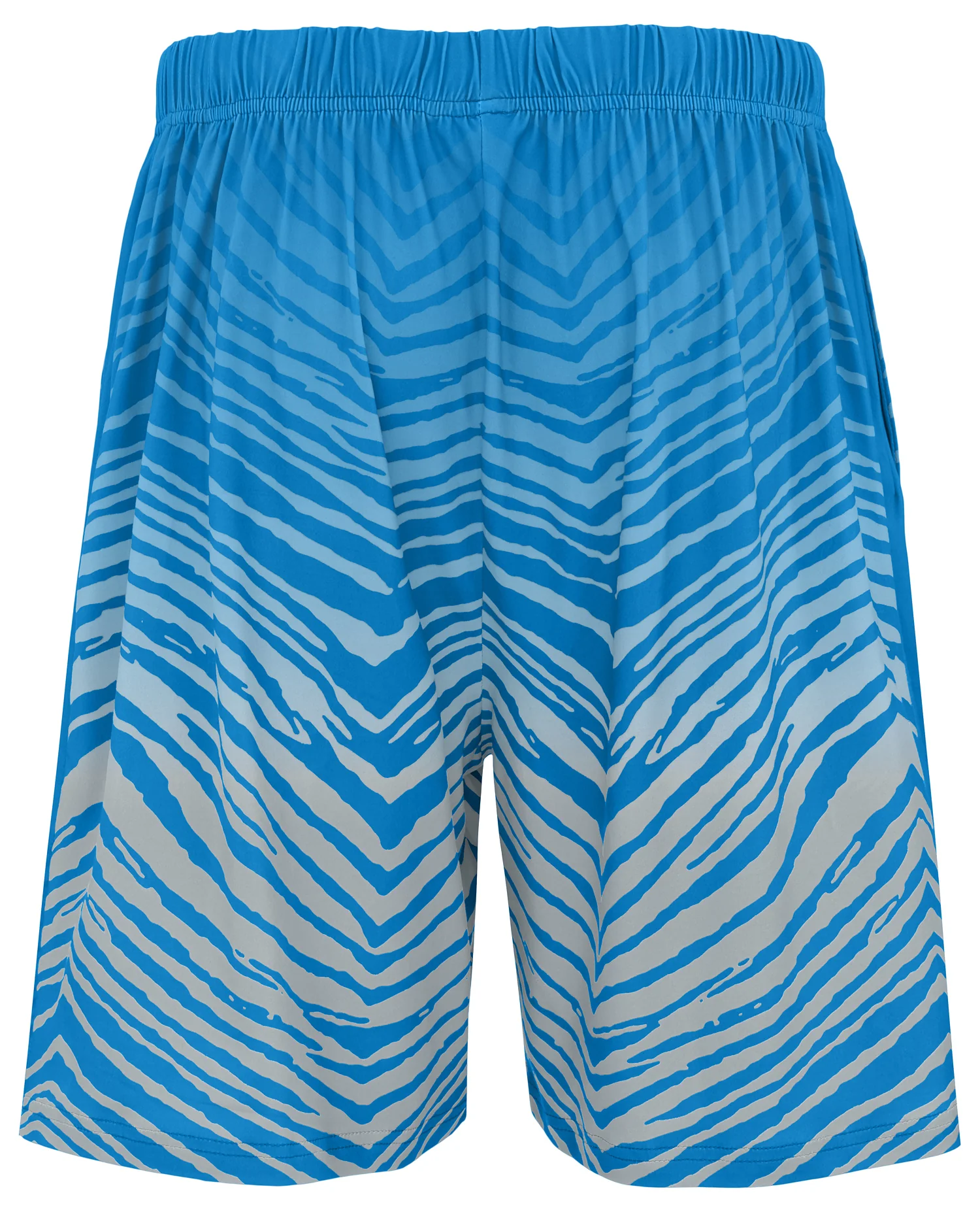 Zubaz NFL Men's 7in Fade Primary Stacked Text Shorts, Detroit Lions - Image 3