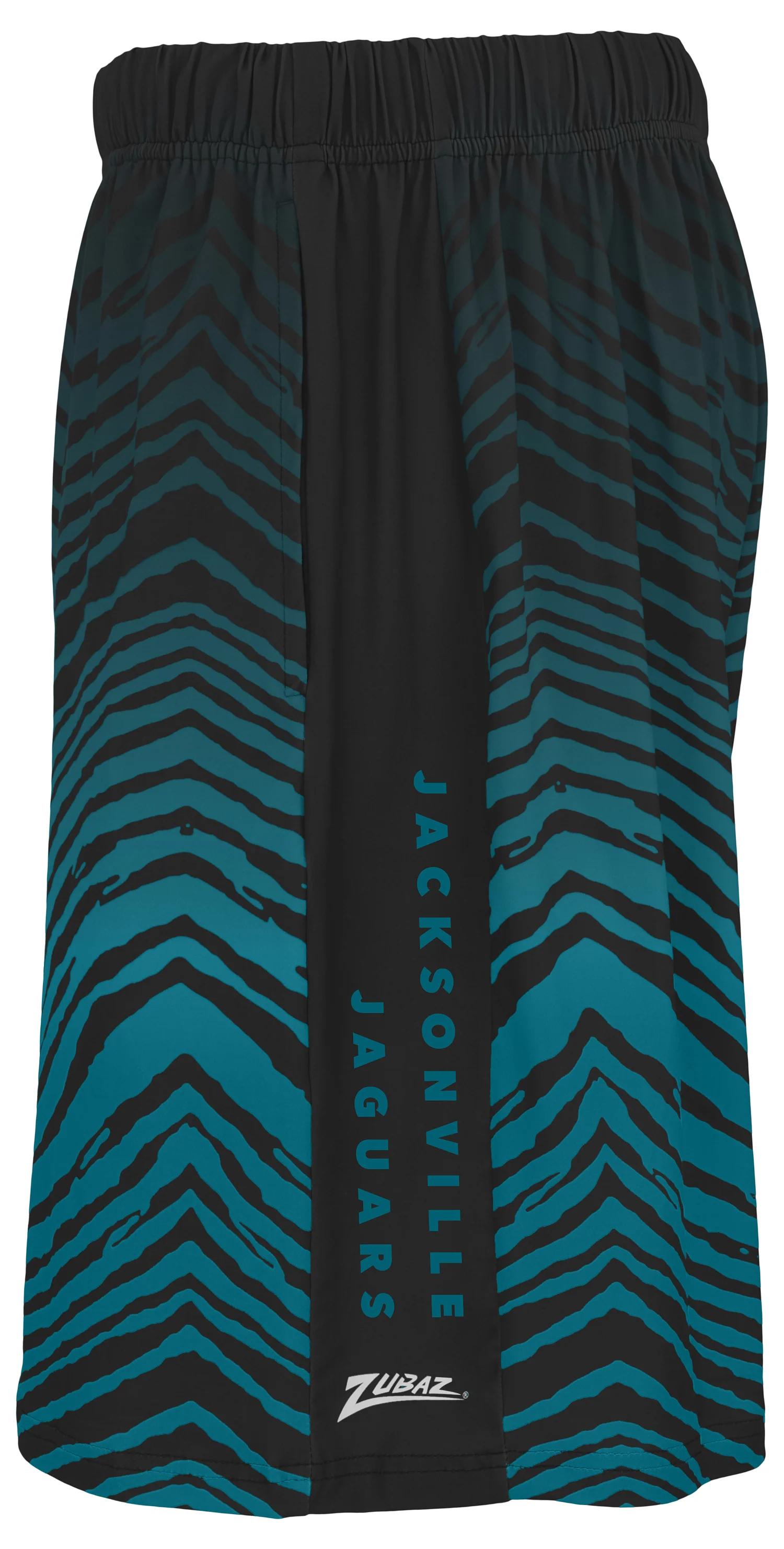 Zubaz NFL Men's 7in Fade Primary Stacked Text Shorts, Jacksonville Jaguars - Image 2