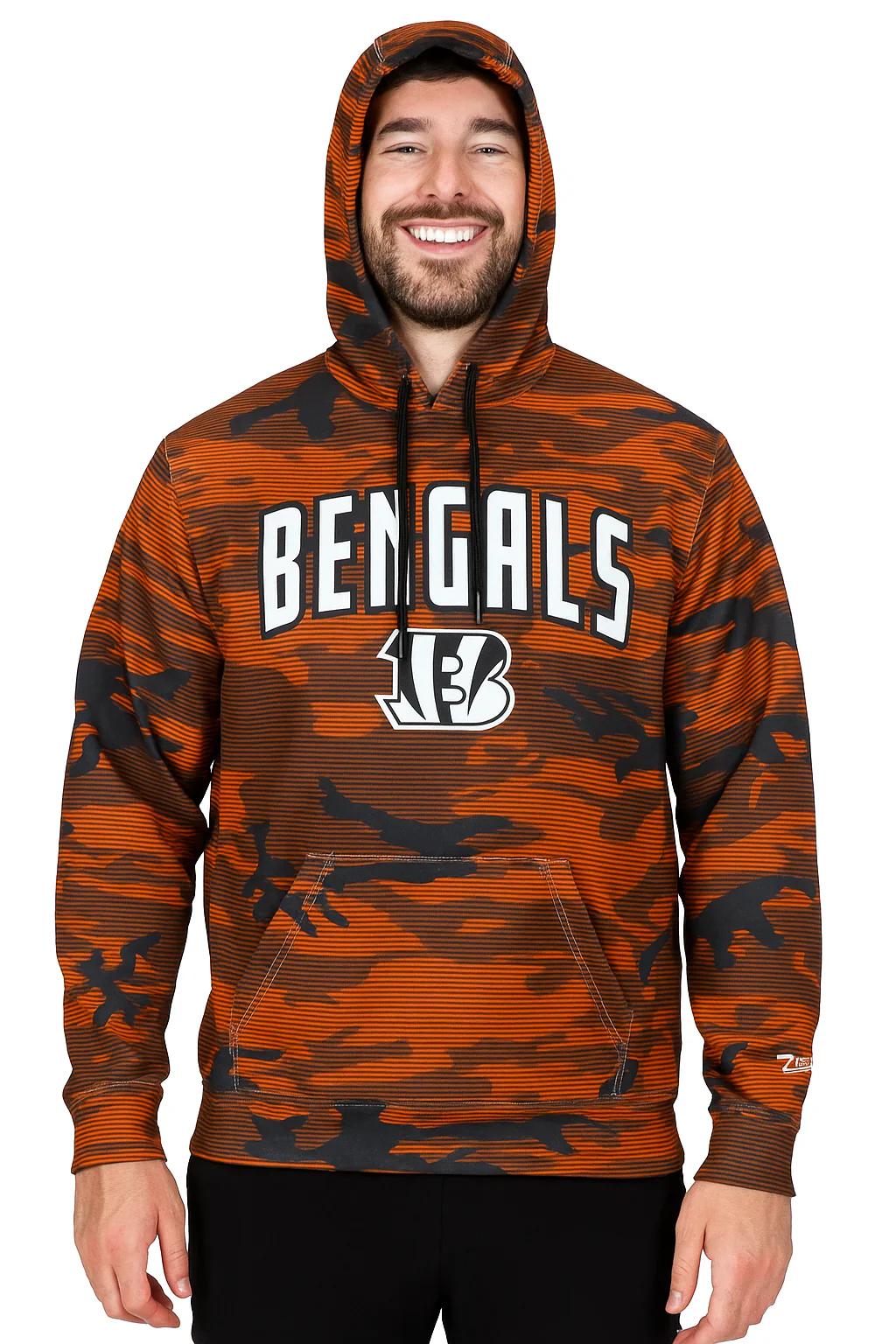Zubaz NFL Men's Arch All Over Camo Hoodie, CINCINNATI BENGALS - Image 25