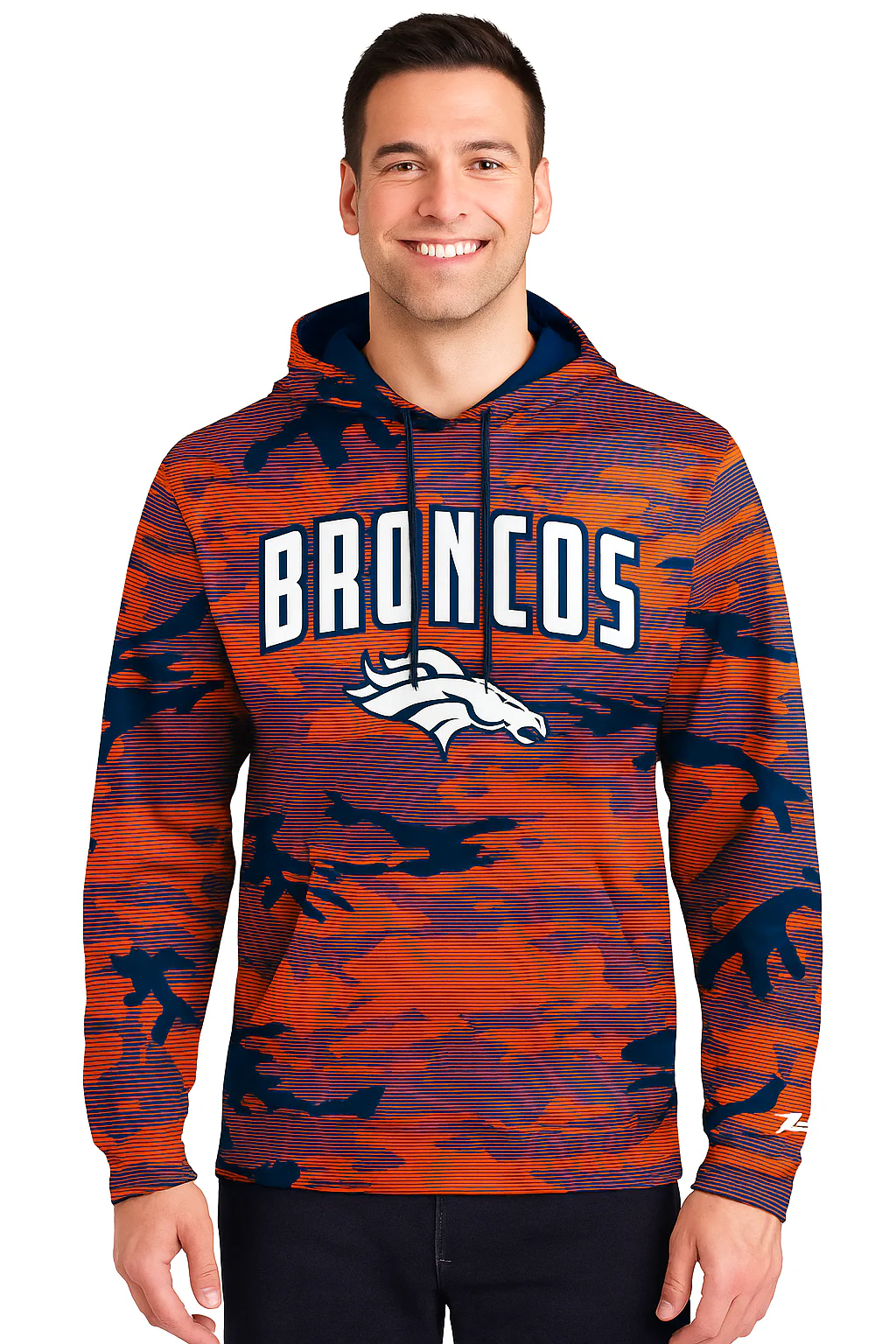 Zubaz NFL Men's Arch All Over Camo Hoodie, GREEN BAY PACKERS