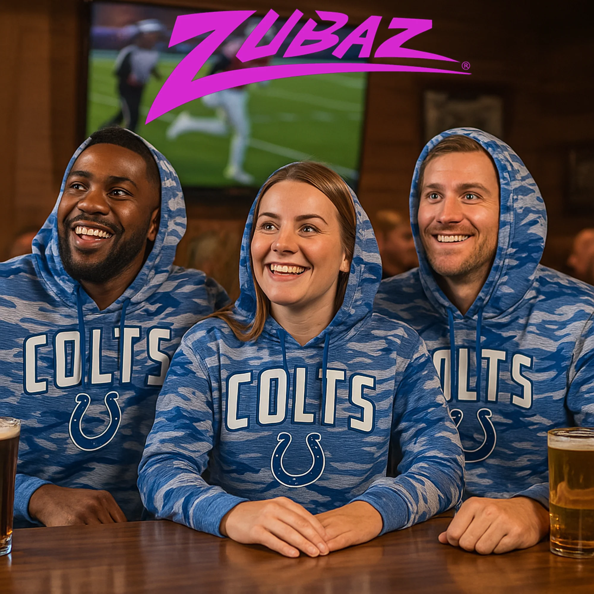 Zubaz NFL Men's Arch All Over Camo Hoodie, SEATTLE SEAHAWKS - Image 17