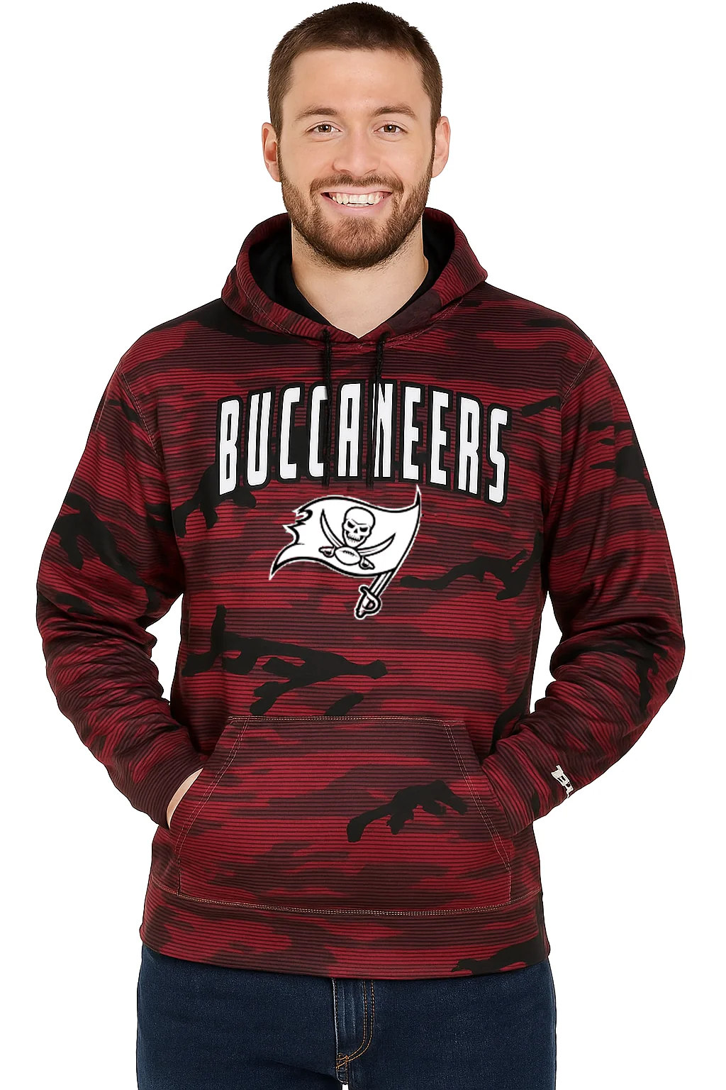 Zubaz NFL Men's Arch All Over Camo Hoodie, TAMPA BAY BUCCANEERS - Image 30