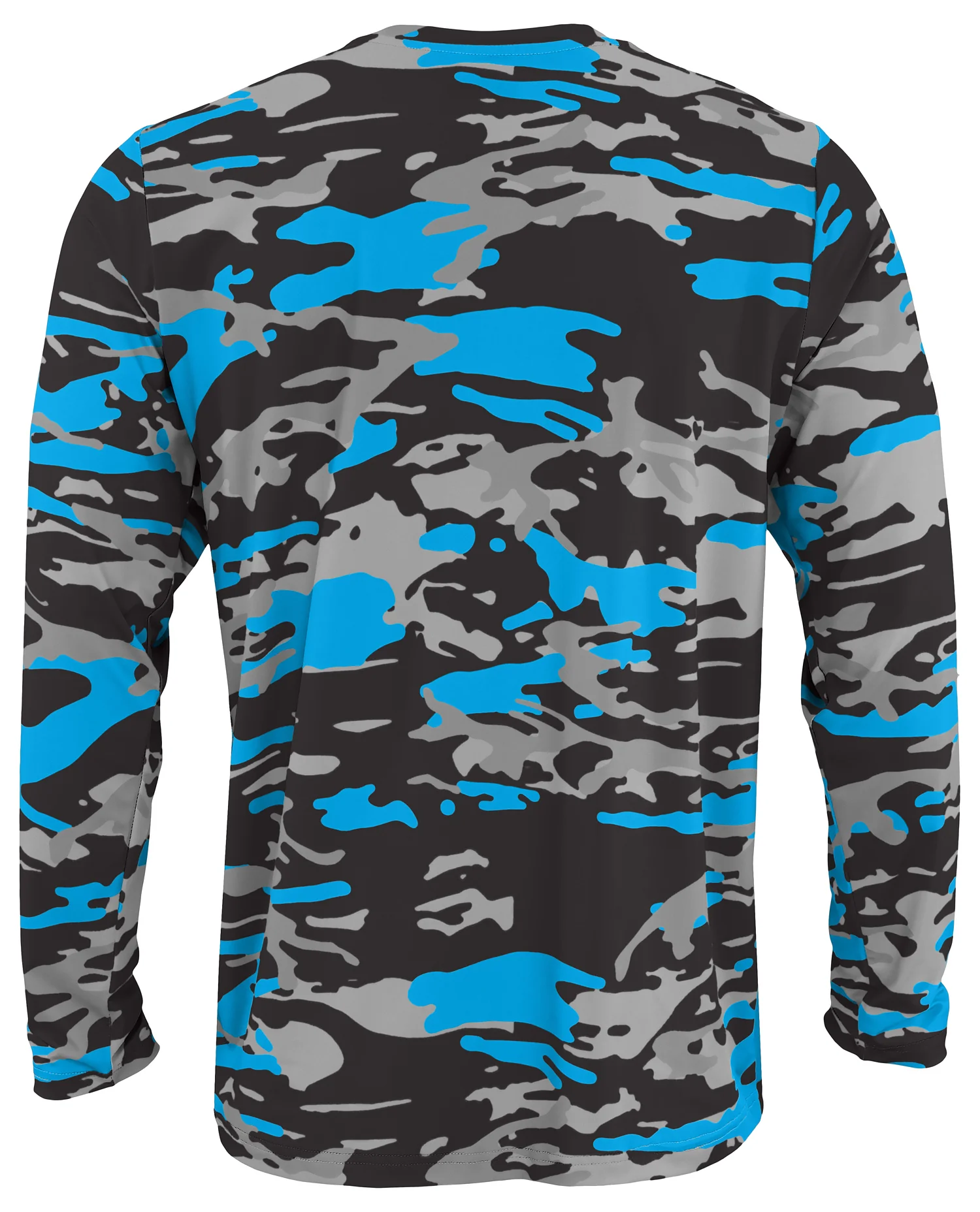 Zubaz NFL Men's Camo Alternate Color with White Circle Logo Long Sleeve T-Shirt, Carolina Panthers - Image 30